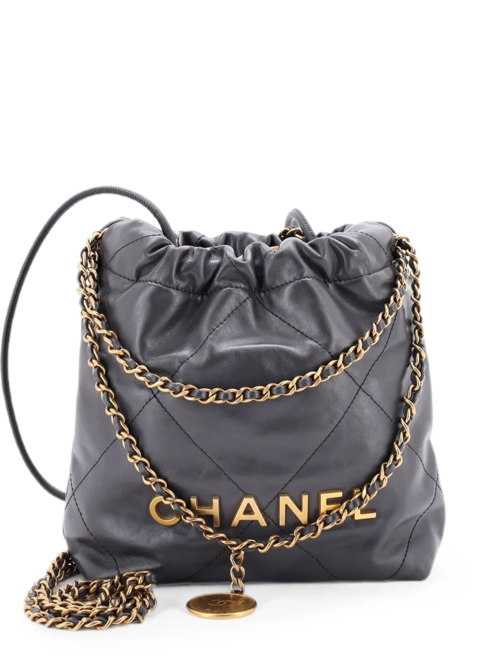 22 Chain Hobo Quilted Calfskin Mini crossbody bag