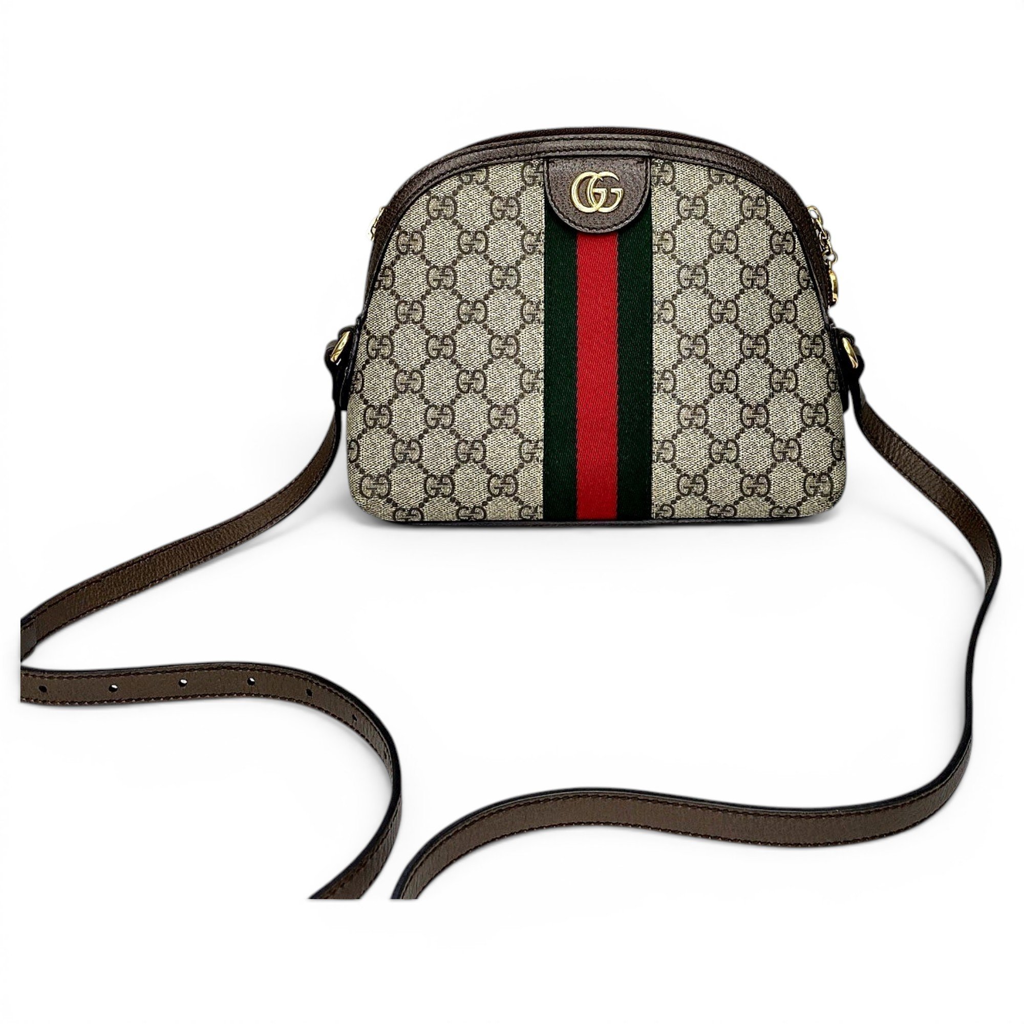 Ophidia Dome leather handbag