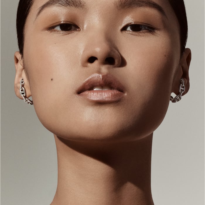 Sans Coloris Chaine d'Ancre Enchainee Ear Climber Earrings