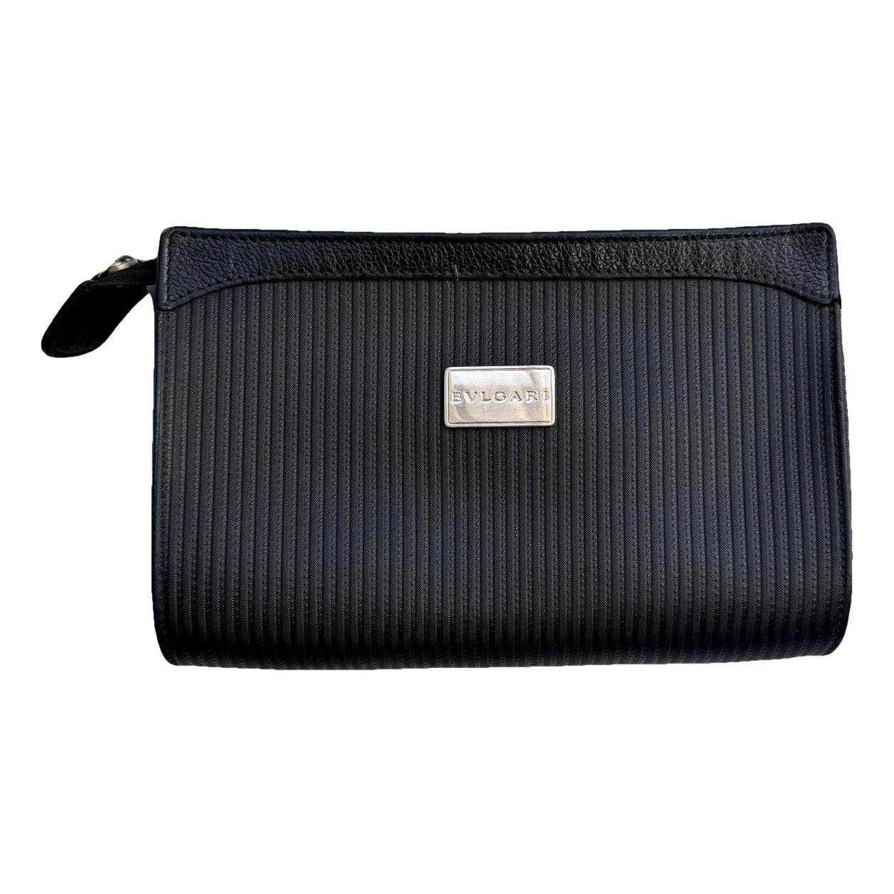 Leather clutch bag