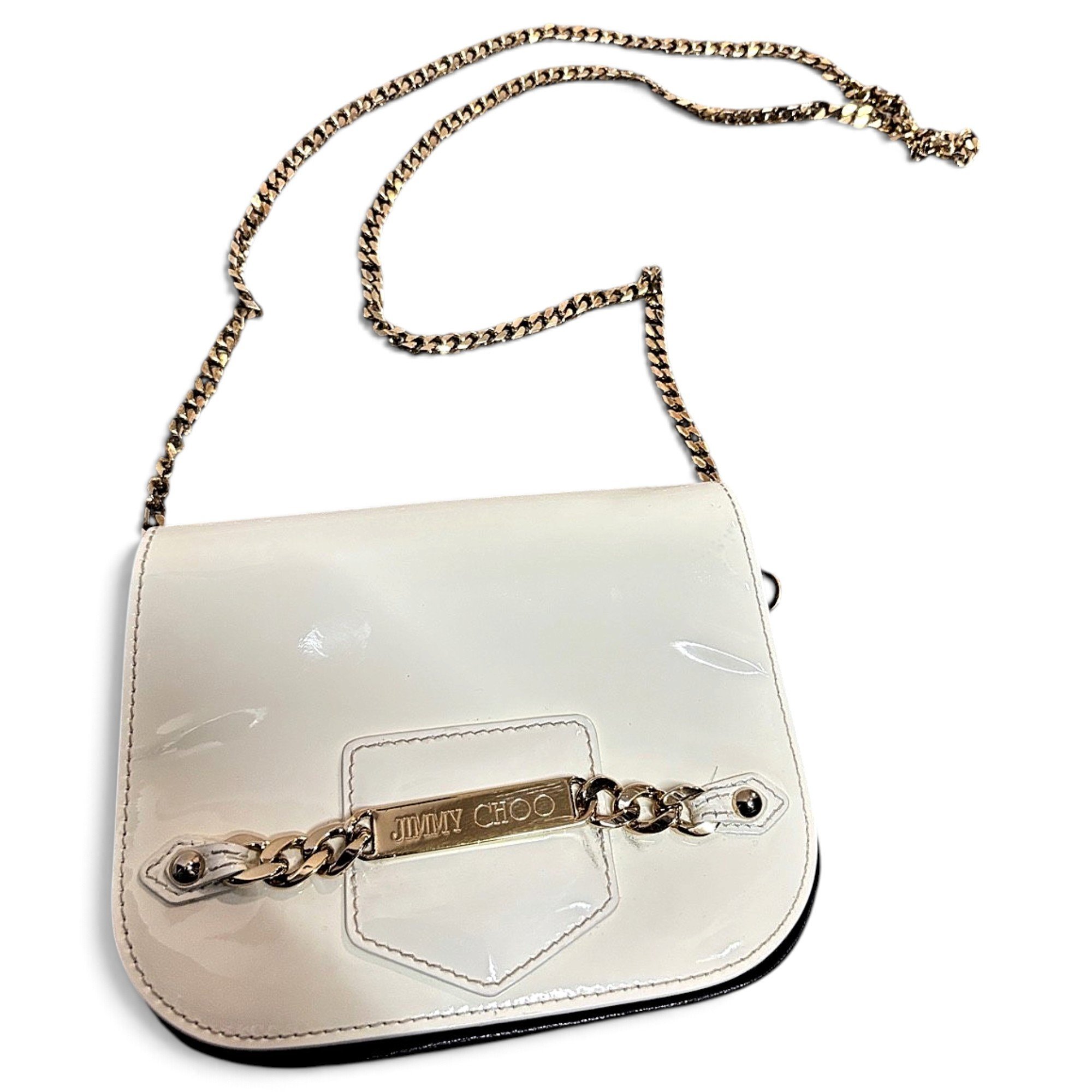 Lockett patent leather crossbody bag