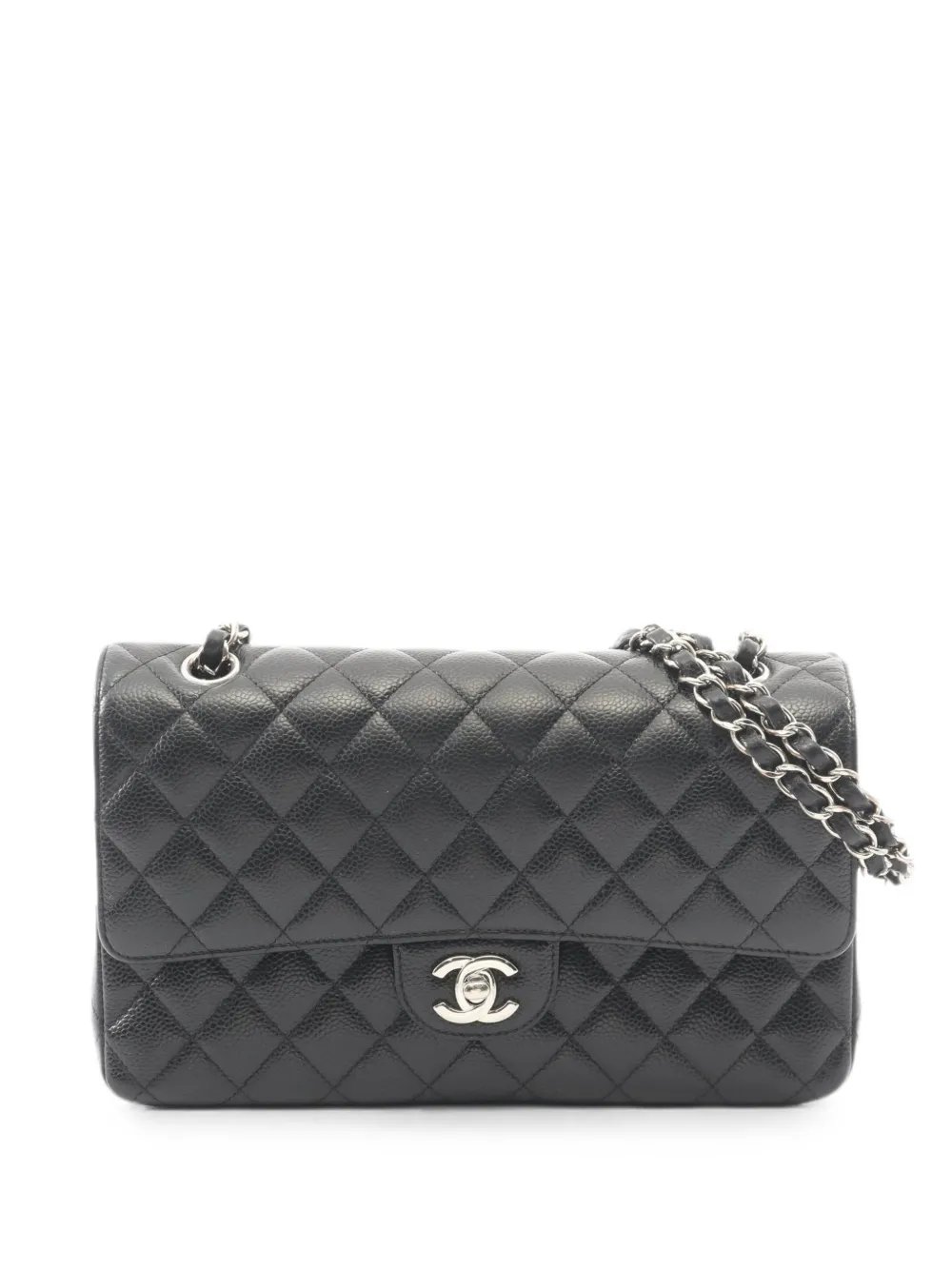 2019 Double Flap matelassé leather shoulder bag