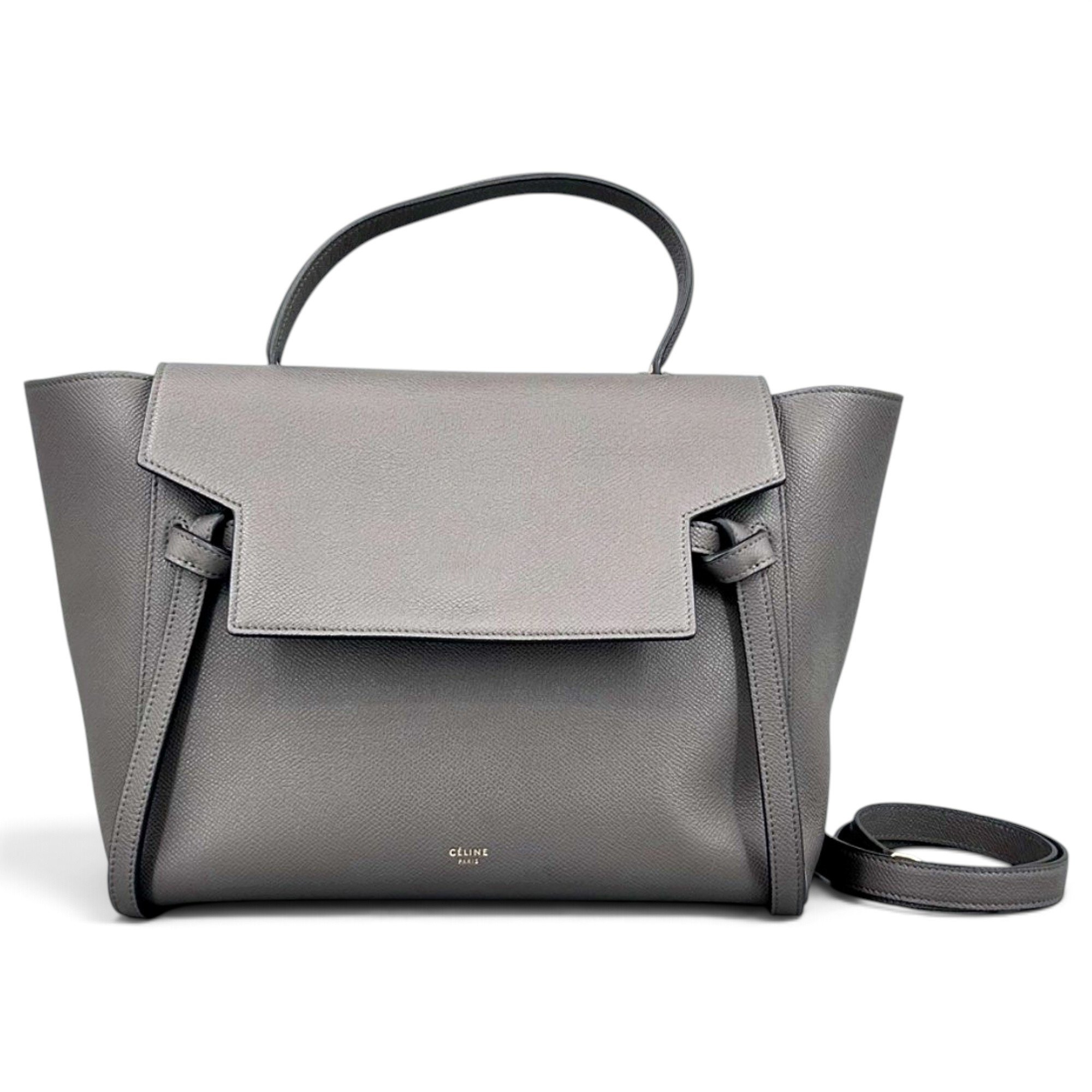 Belt leather handbag