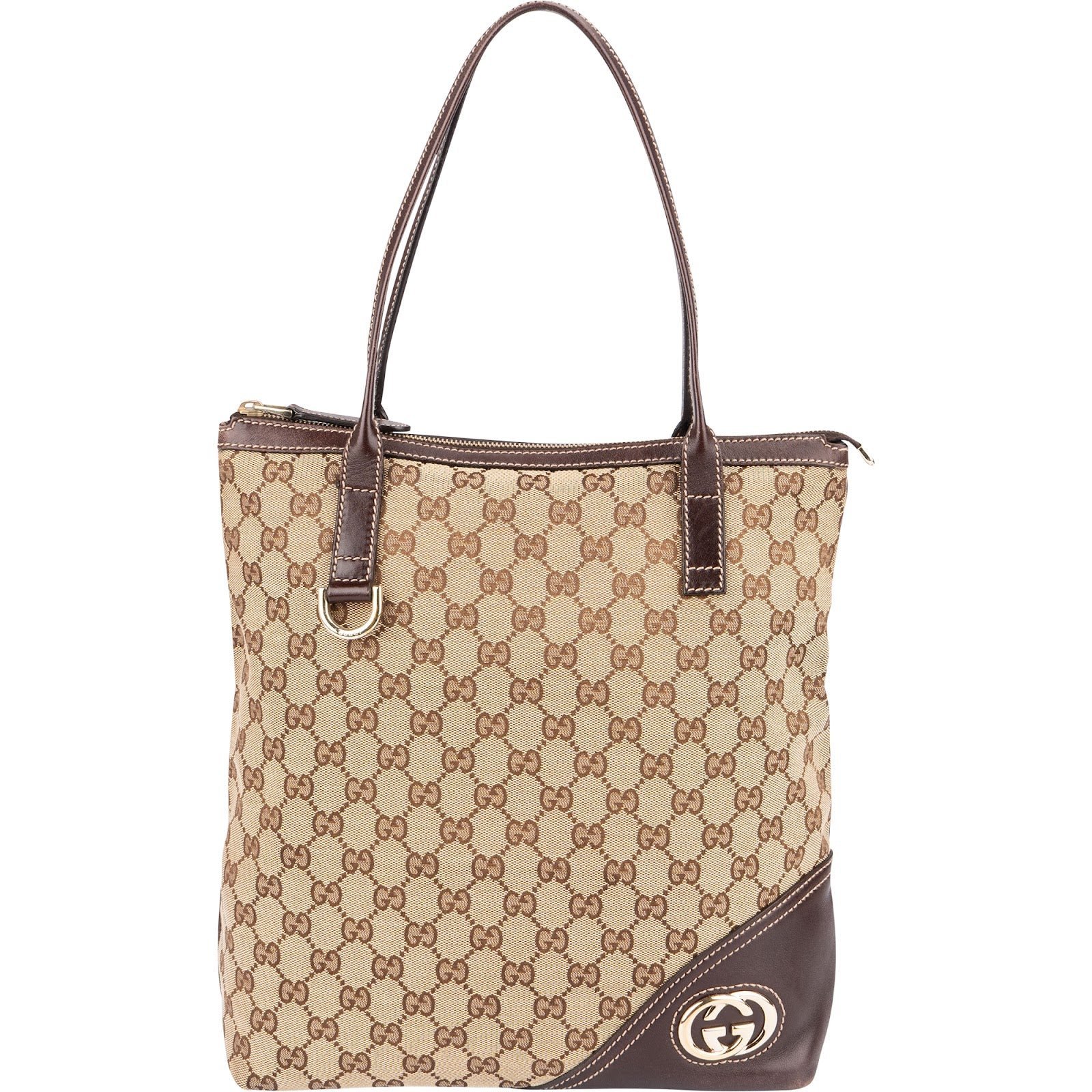 D-Ring leather handbag