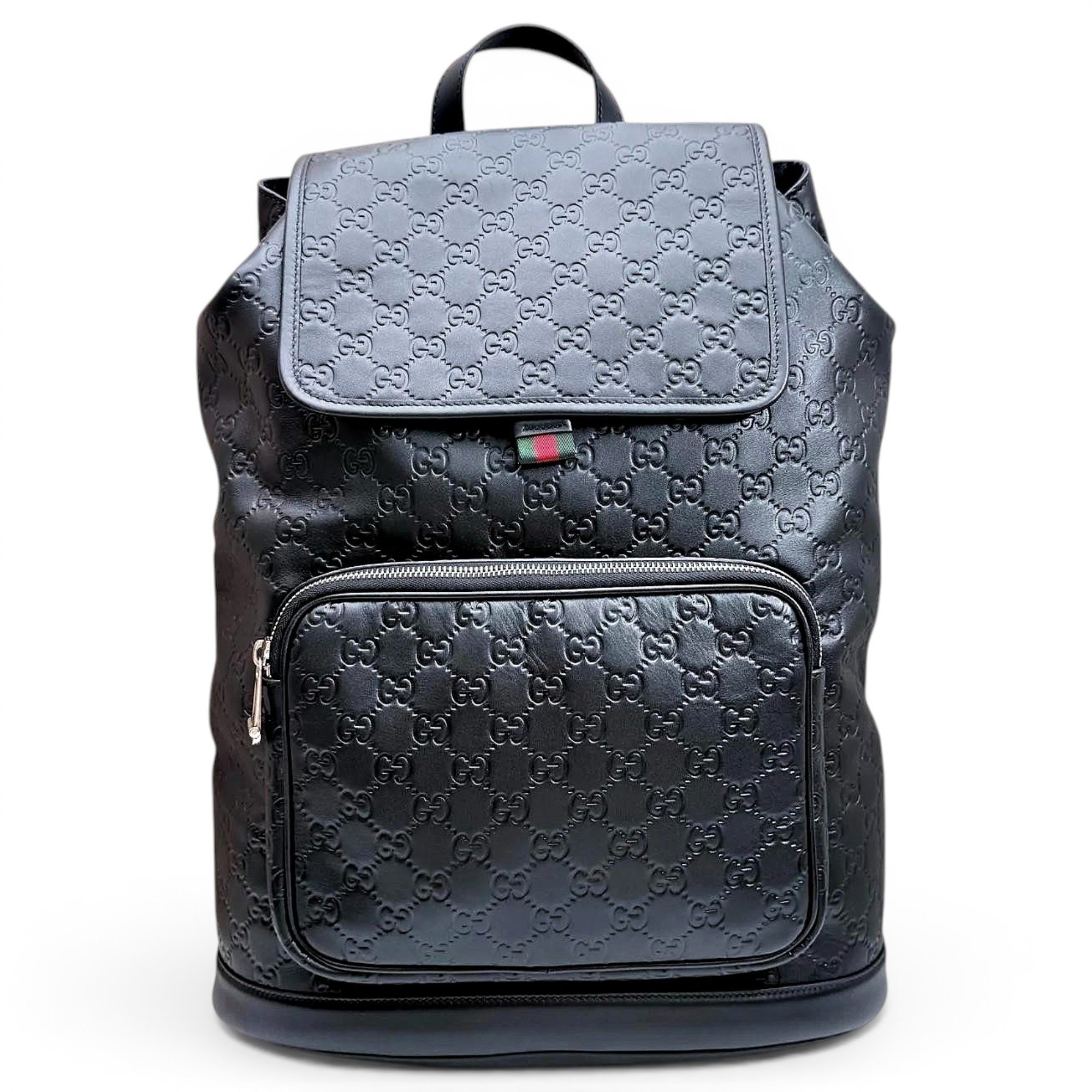 Leather backpack