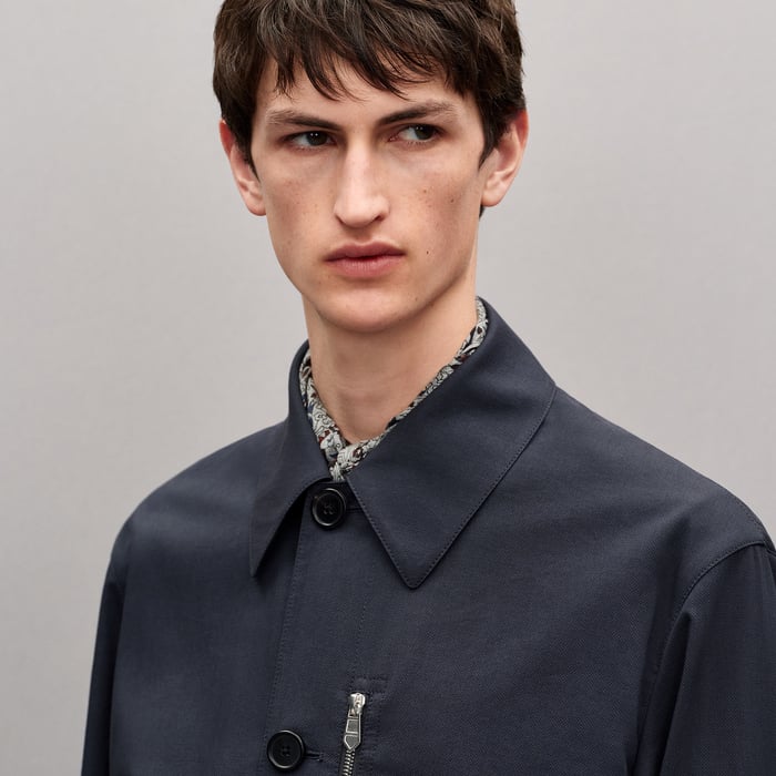 Marine "Neo Pique" Straight Cut Jacket