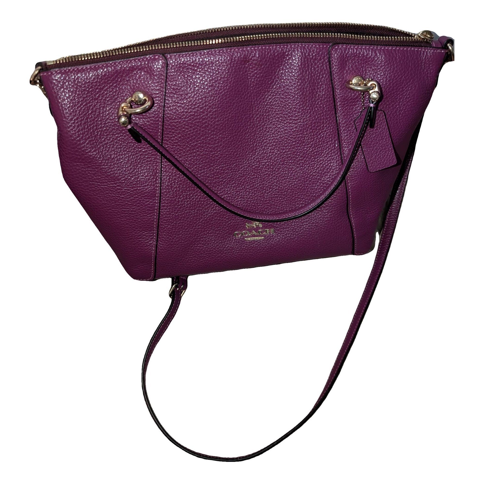 CITY ZIP TOTE leather satchel