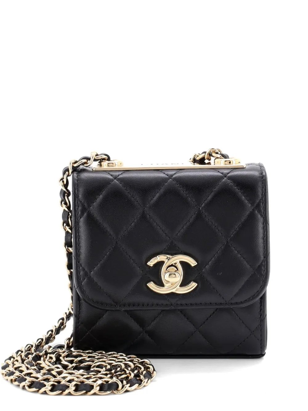 Trendy CC Clutch with Chain Quilted Lambskin Small crossbody bag