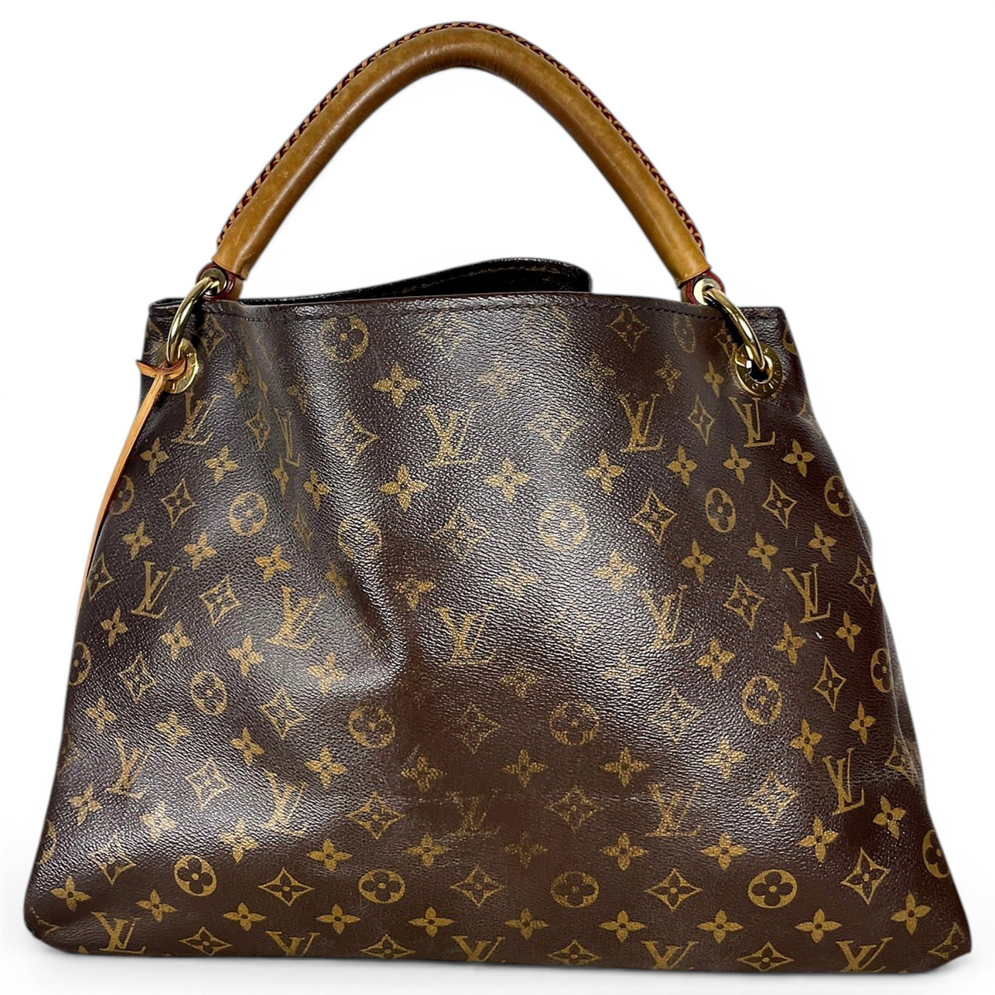 Artsy leather handbag