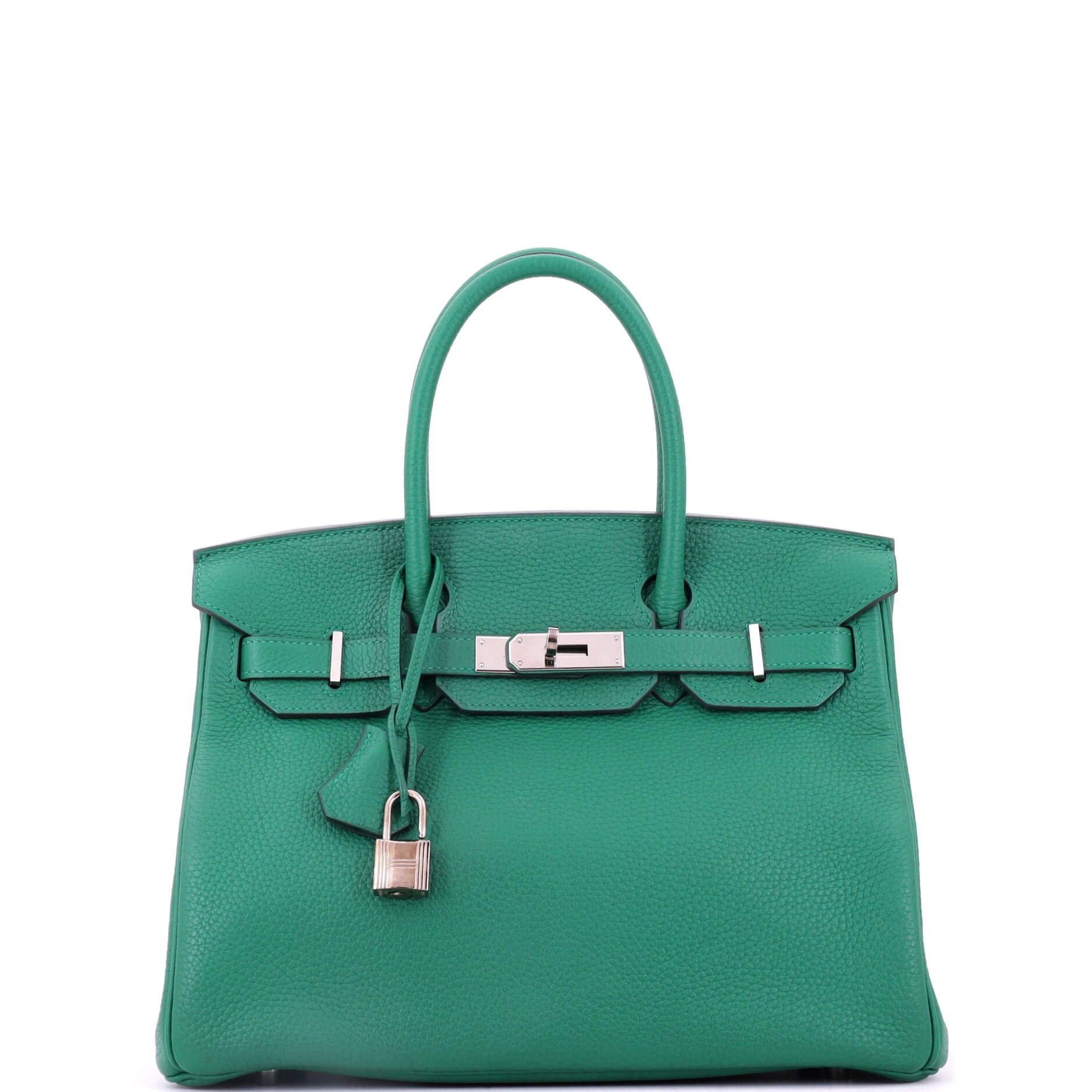 Birkin Handbag Vert Vertigo Togo with Palladium Hardware 30