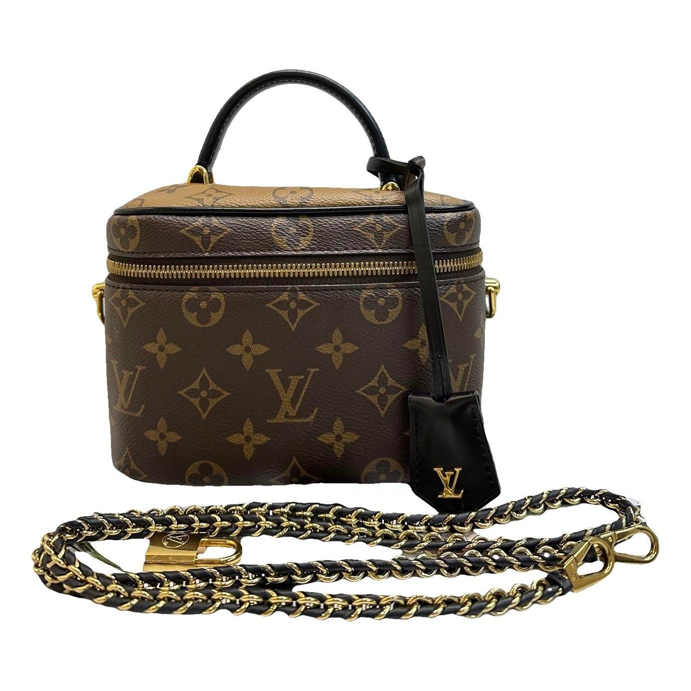 Vanity leather handbag