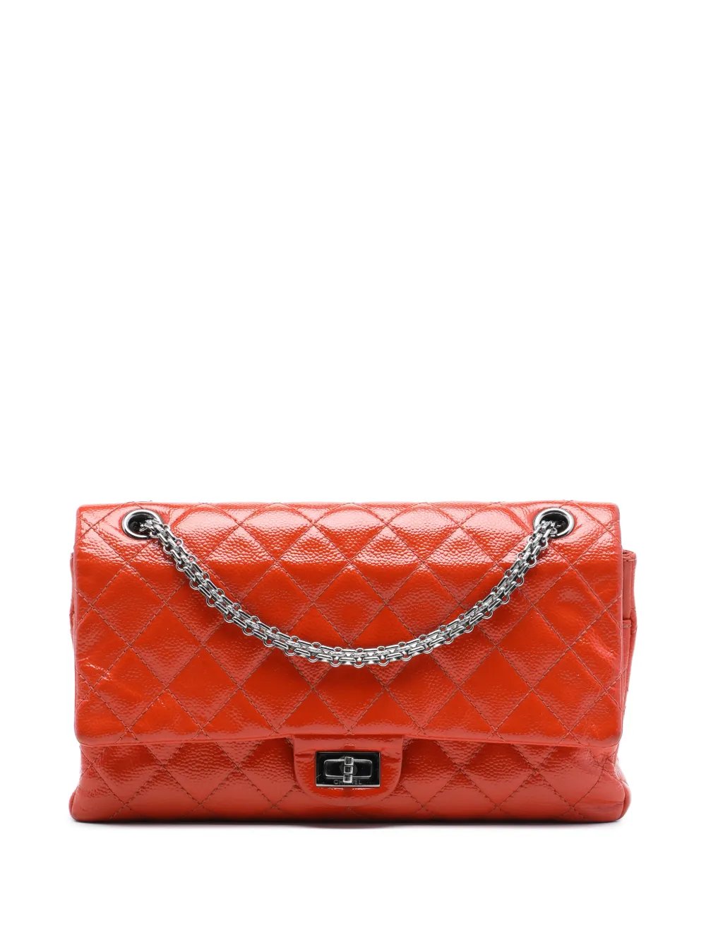 2014-2015 Quilted Patent Caviar Reissue 2.55 Double Flap 226 shoulder bag