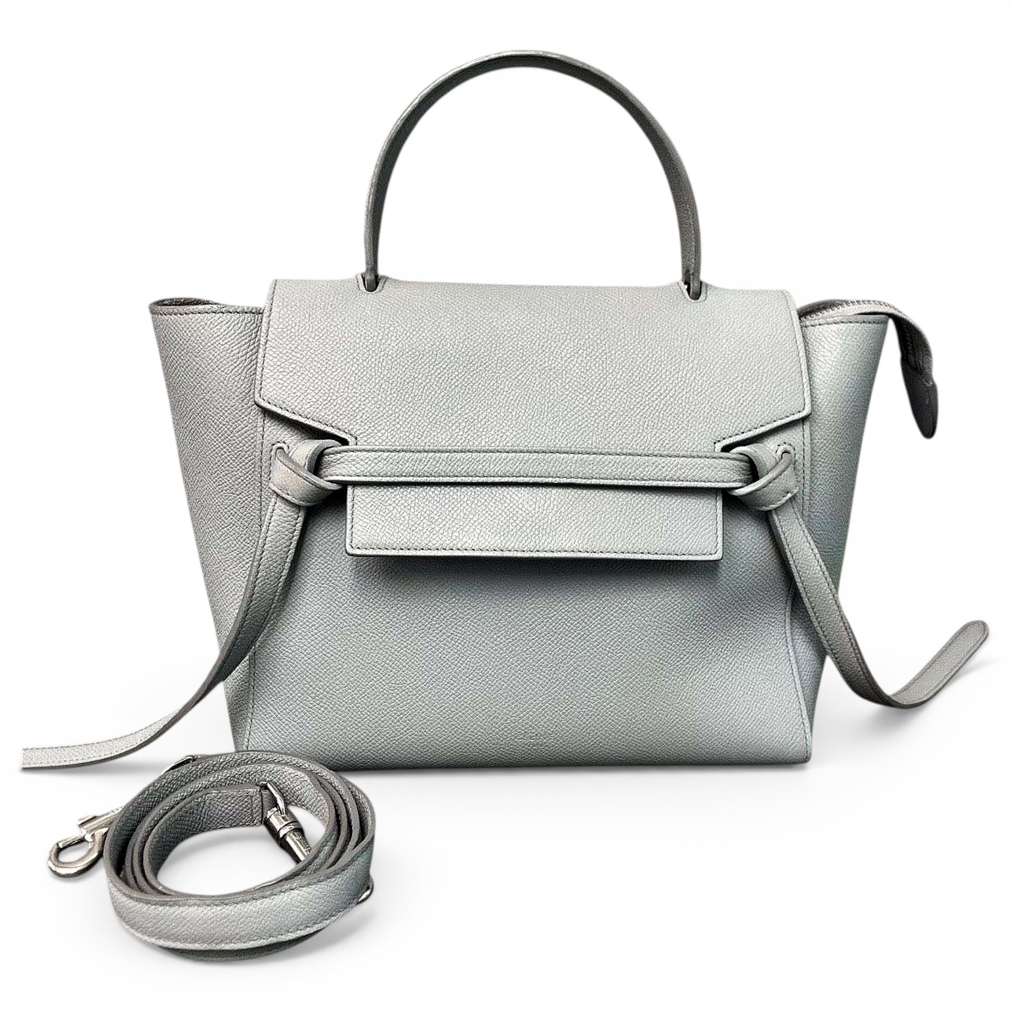 Belt leather handbag