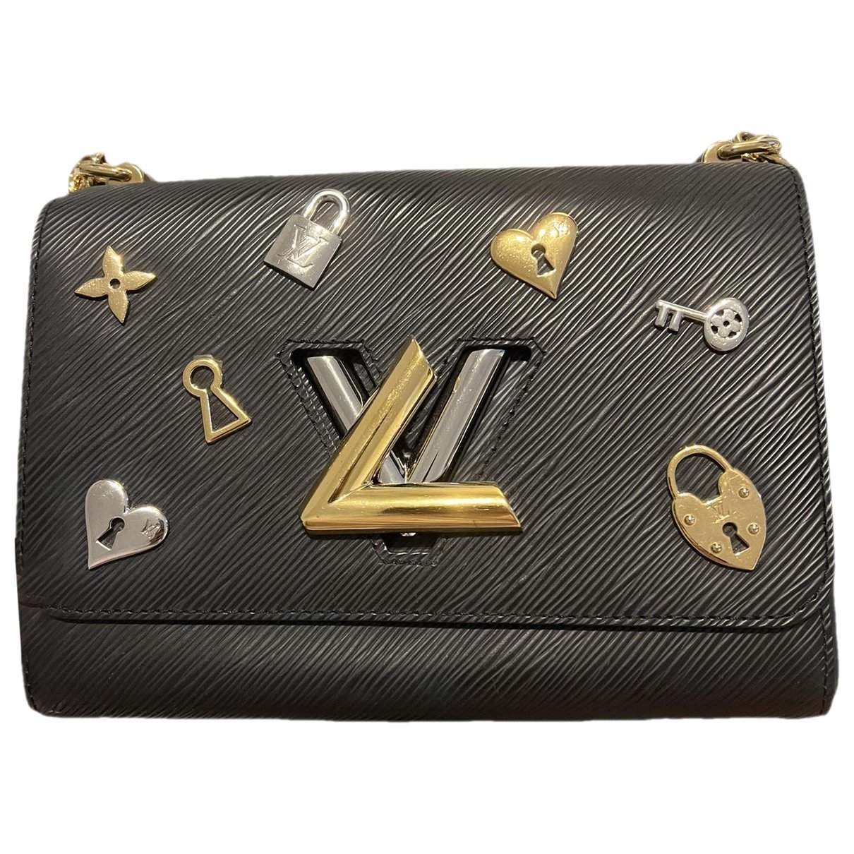 Twist leather crossbody bag