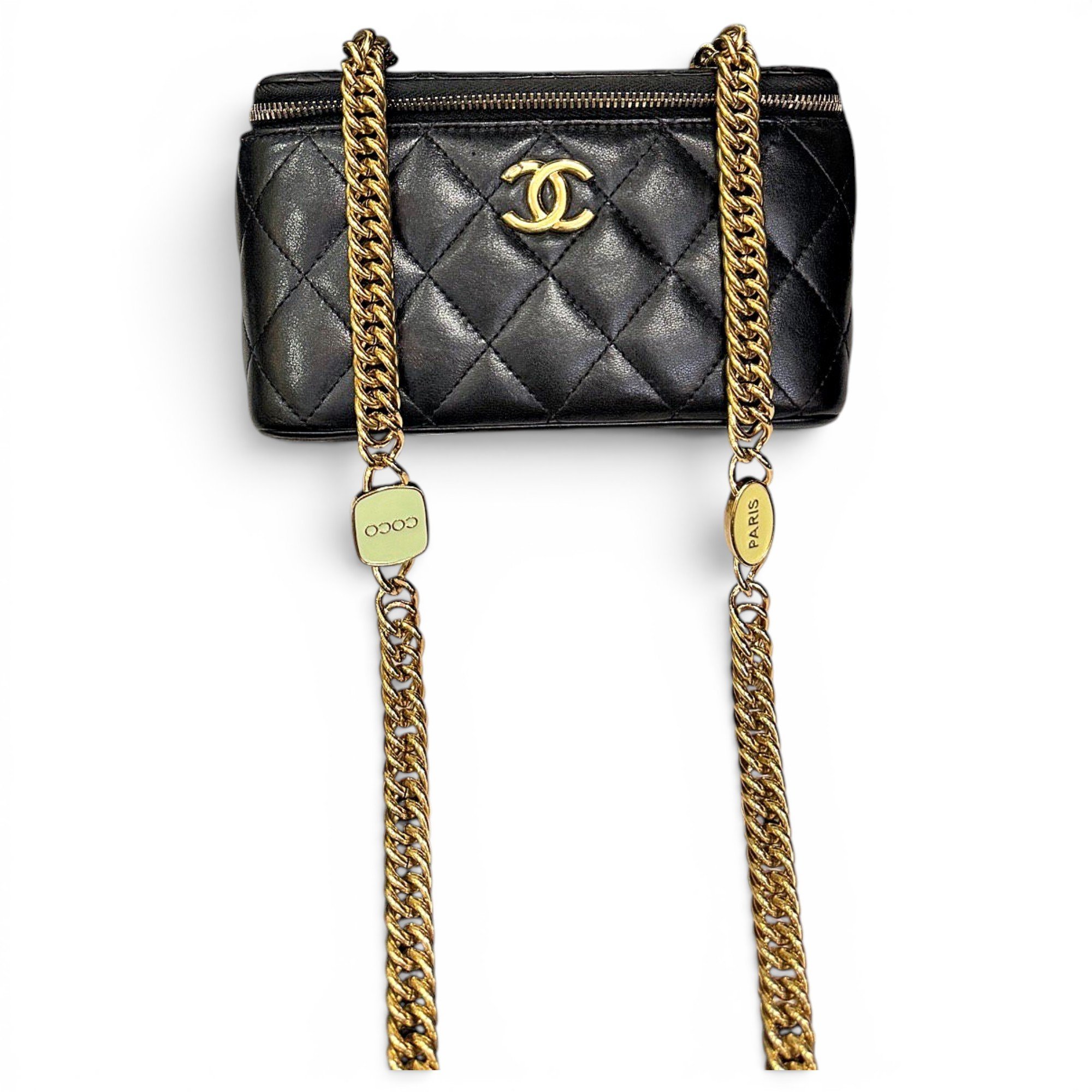 Trendy CC Vanity leather handbag