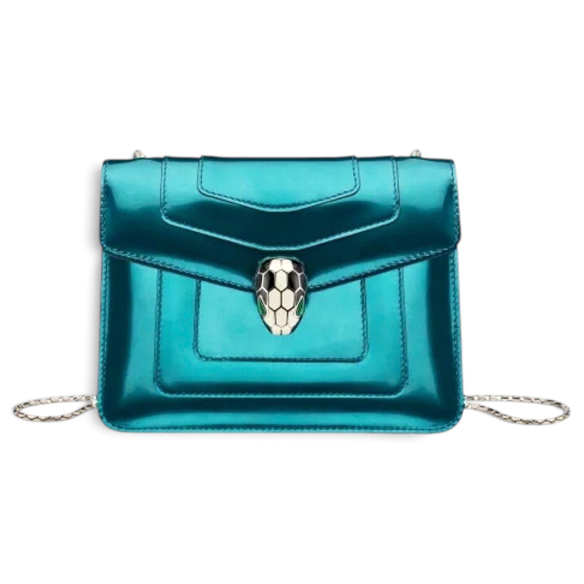 Serpenti patent leather crossbody bag
