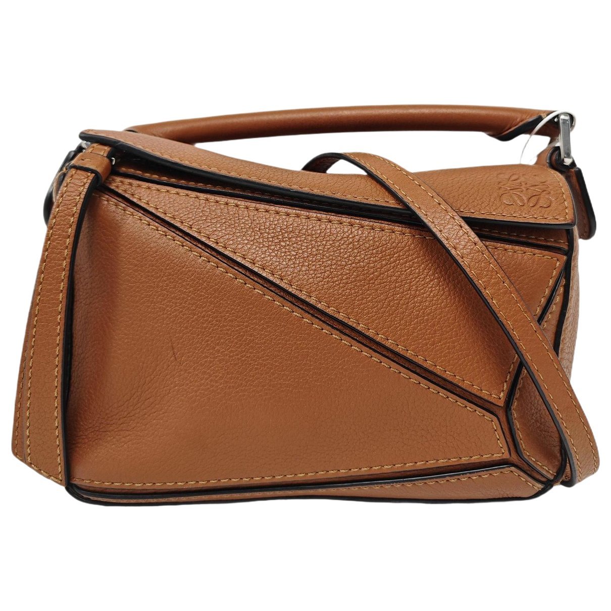 Puzzle leather mini bag