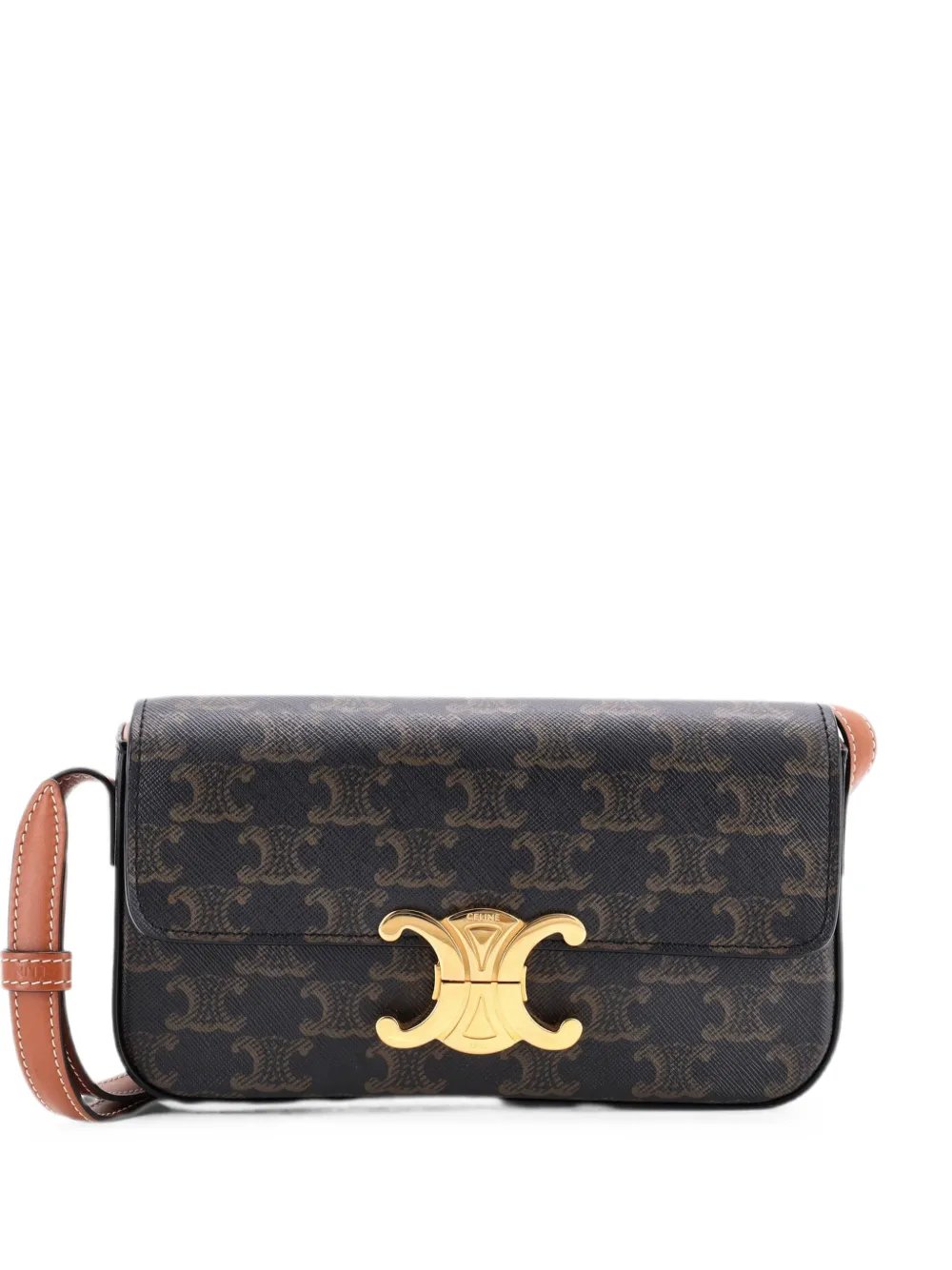 Triomphe East-West Triomphe Coated Canvas shoulder bag