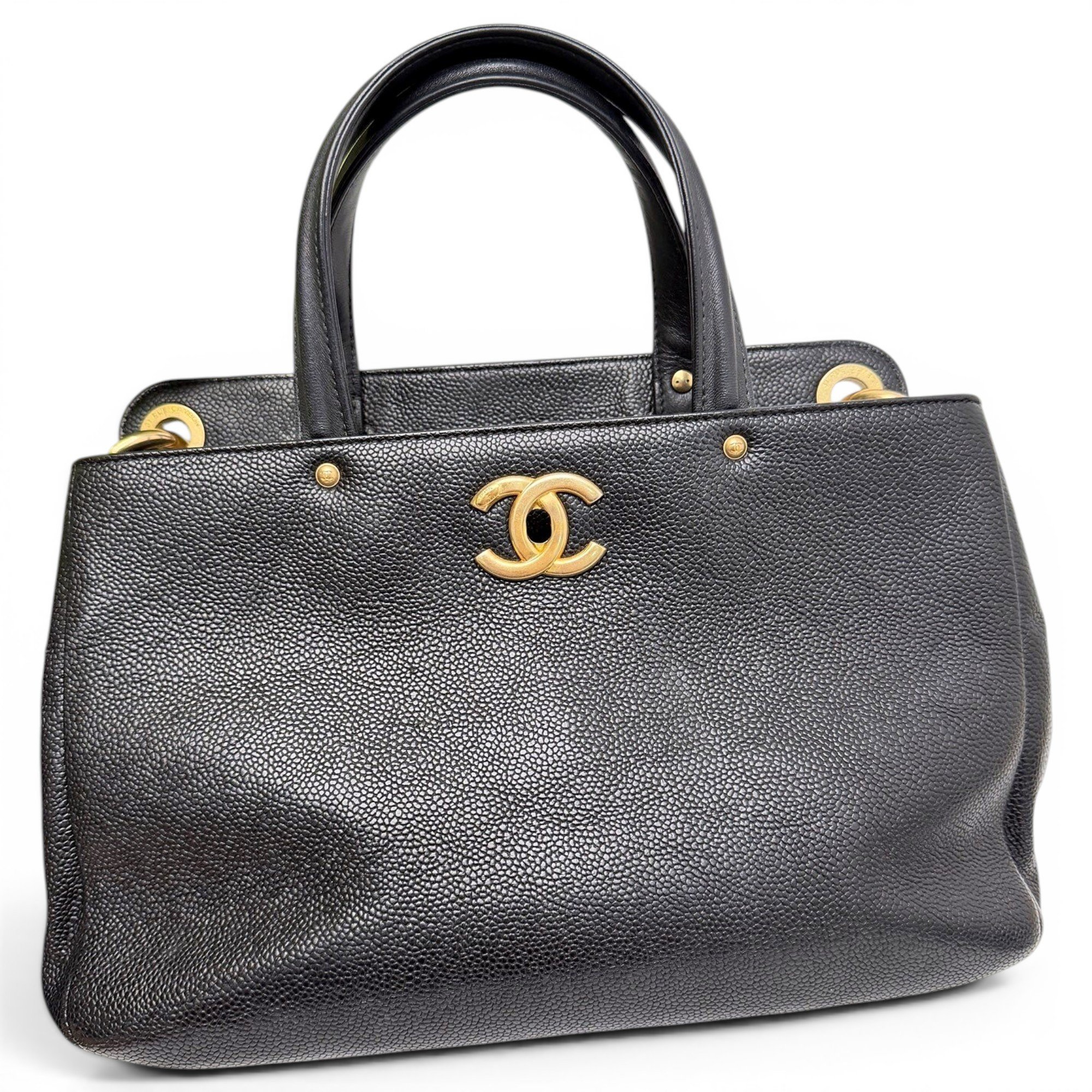 Executive leather tote