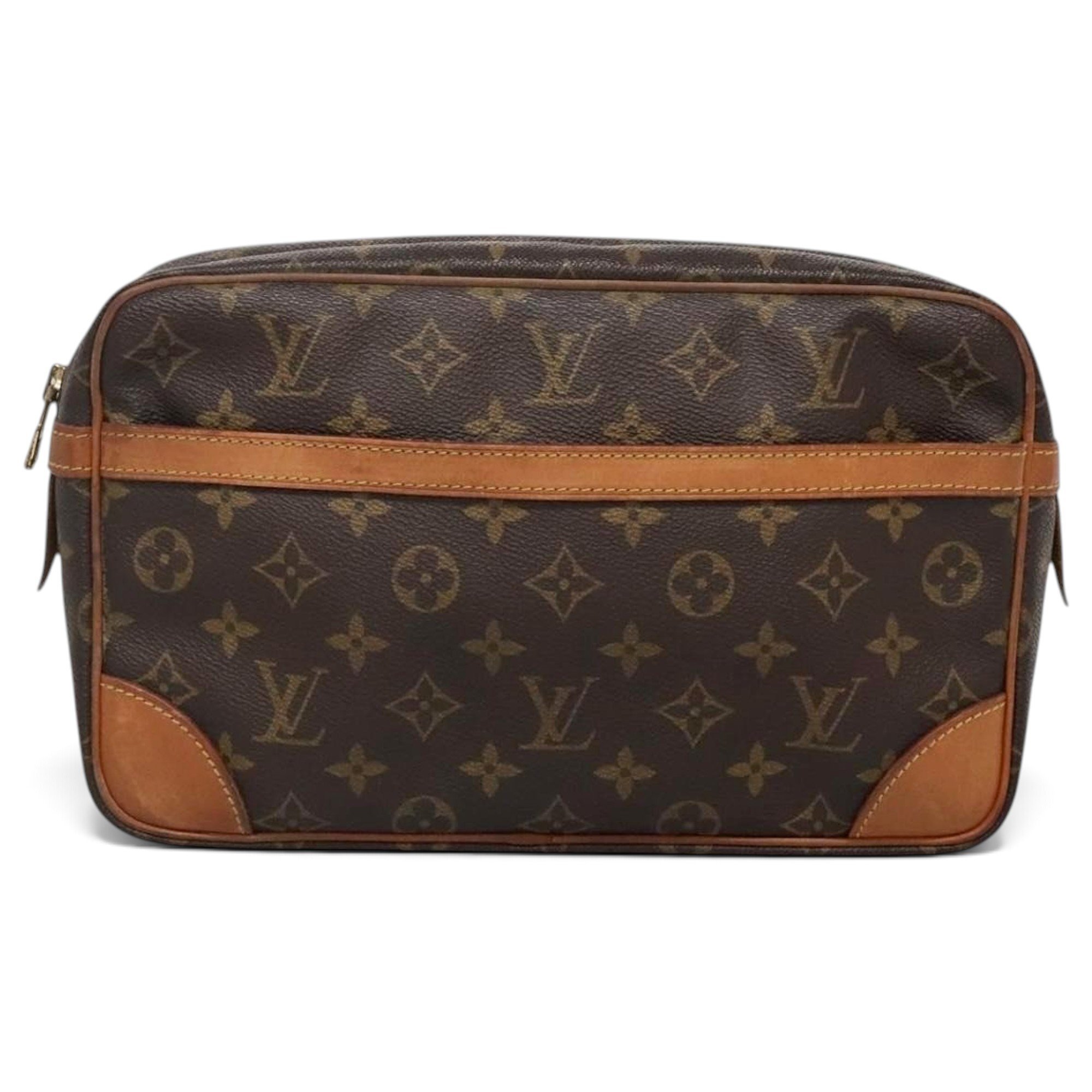 Leather clutch bag