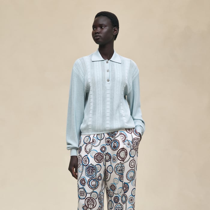 Bleu Dragée Long-sleeve Sweater