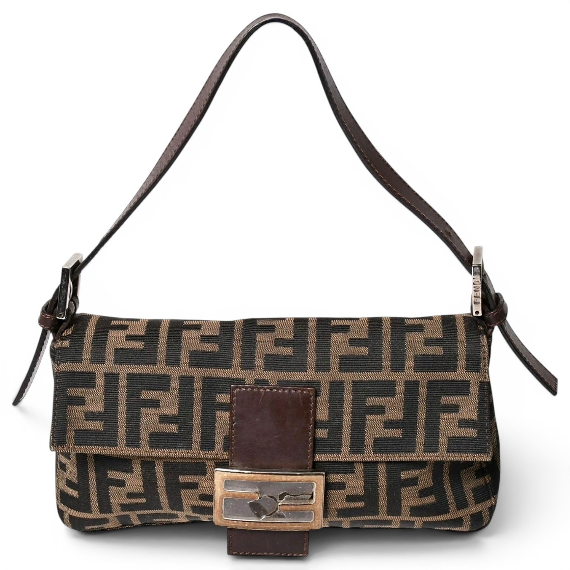Baguette leather handbag