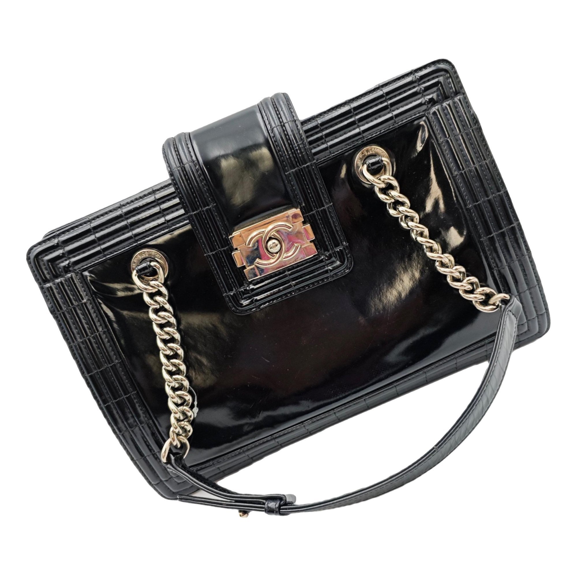 Boy leather tote