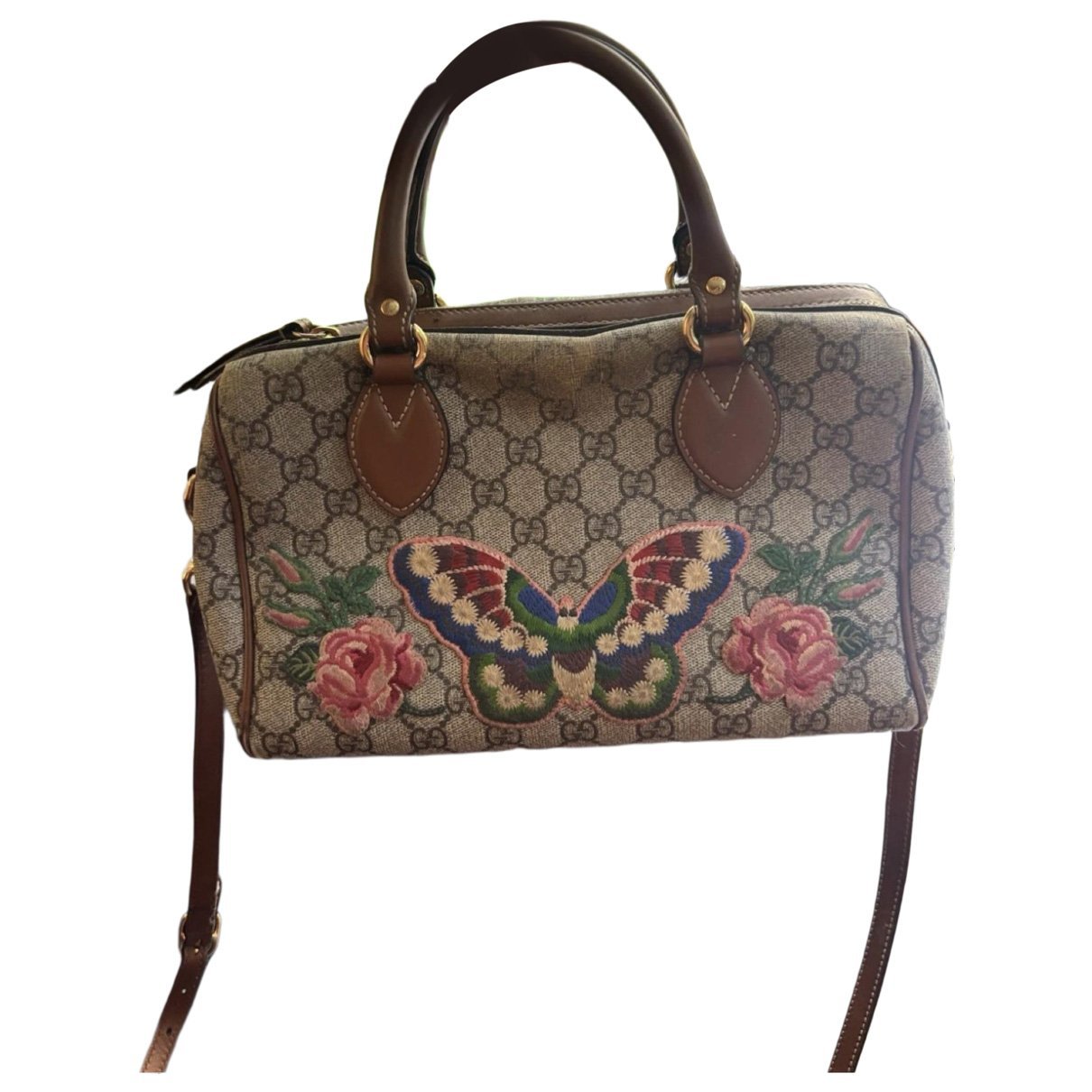 Boston leather bowling bag