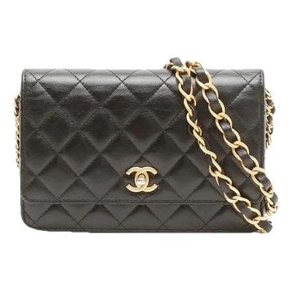 Wallet On Chain leather crossbody bag