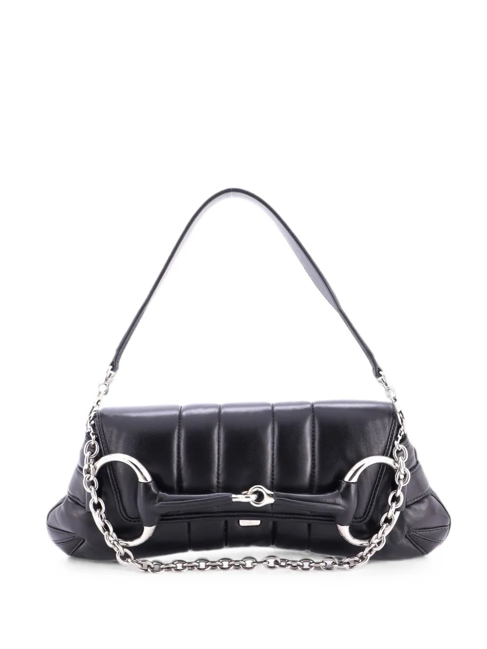 Horsebit Chain Vertical Quilted Leather Large shoulder bag