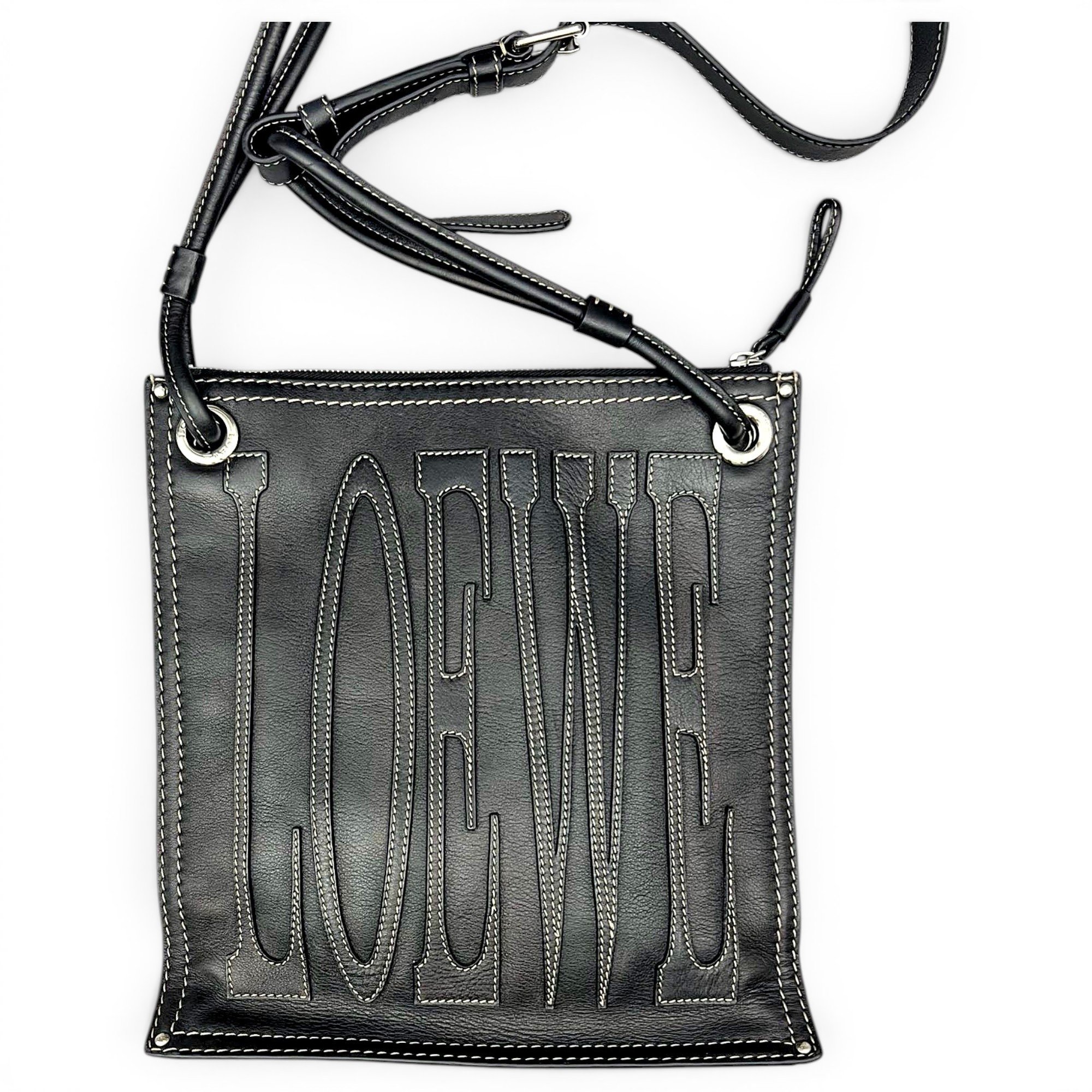Leather crossbody bag