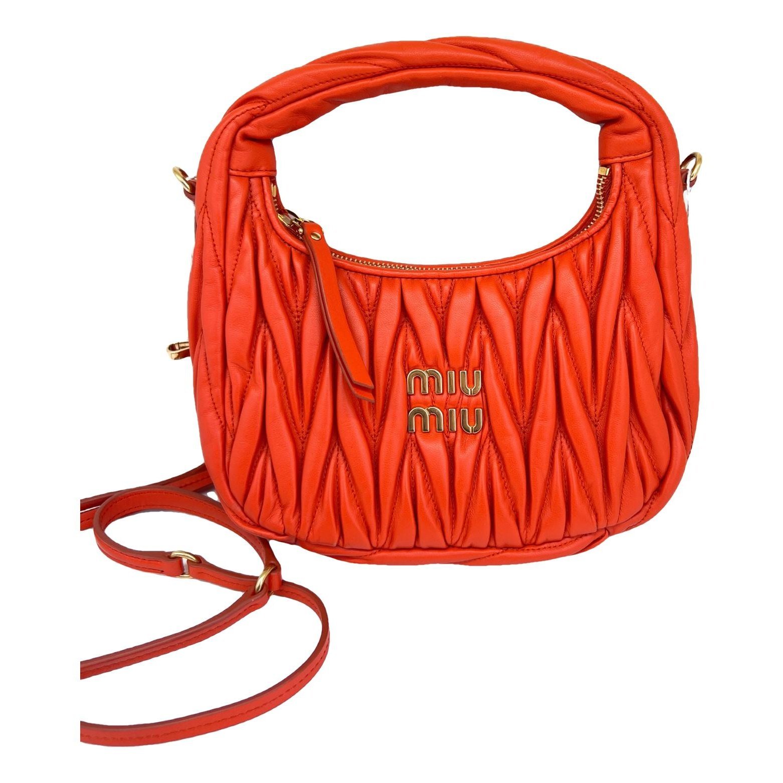 Miu Wander leather handbag