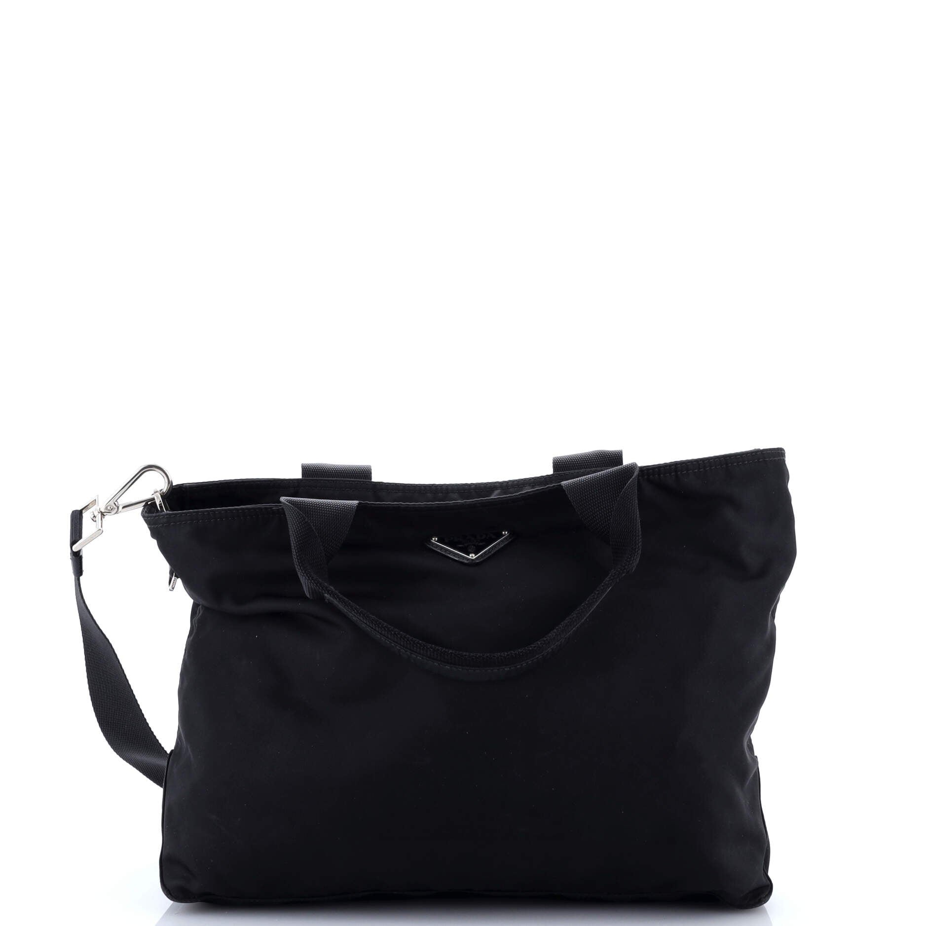 Prada Vela Convertible Tote Tessuto Small