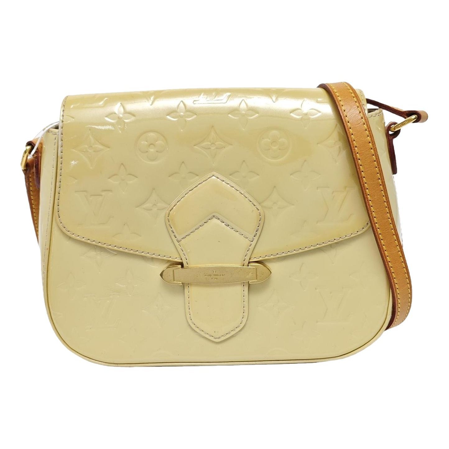Bellflower patent leather handbag