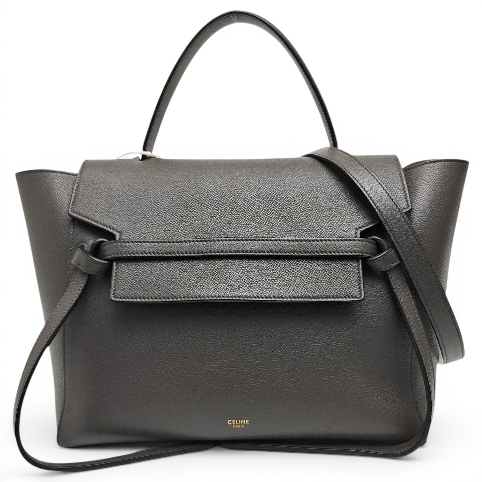 Belt leather handbag