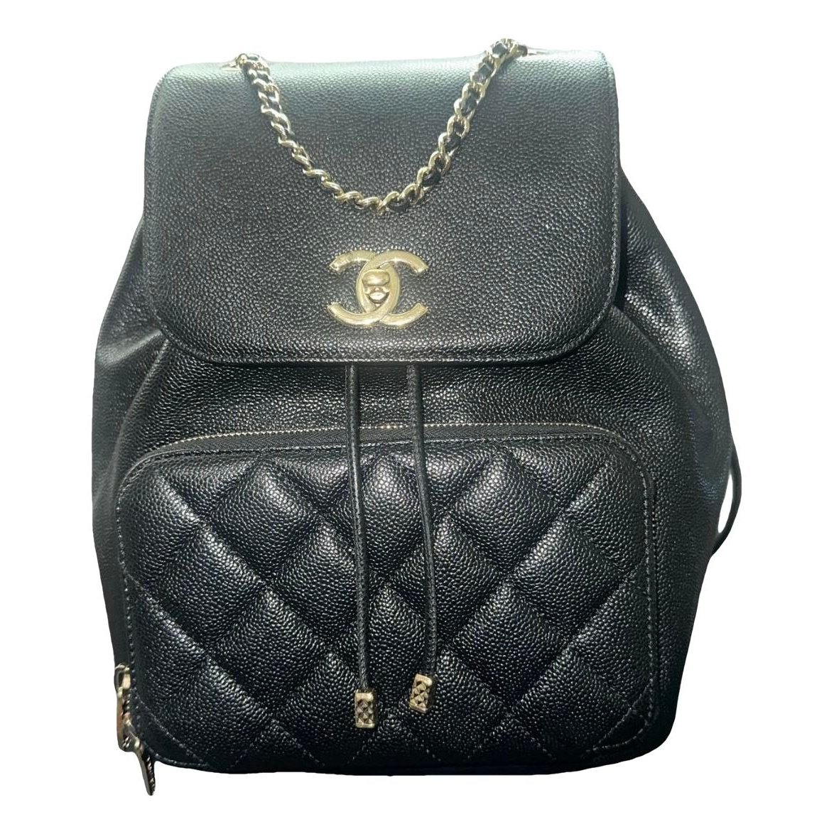 Leather backpack