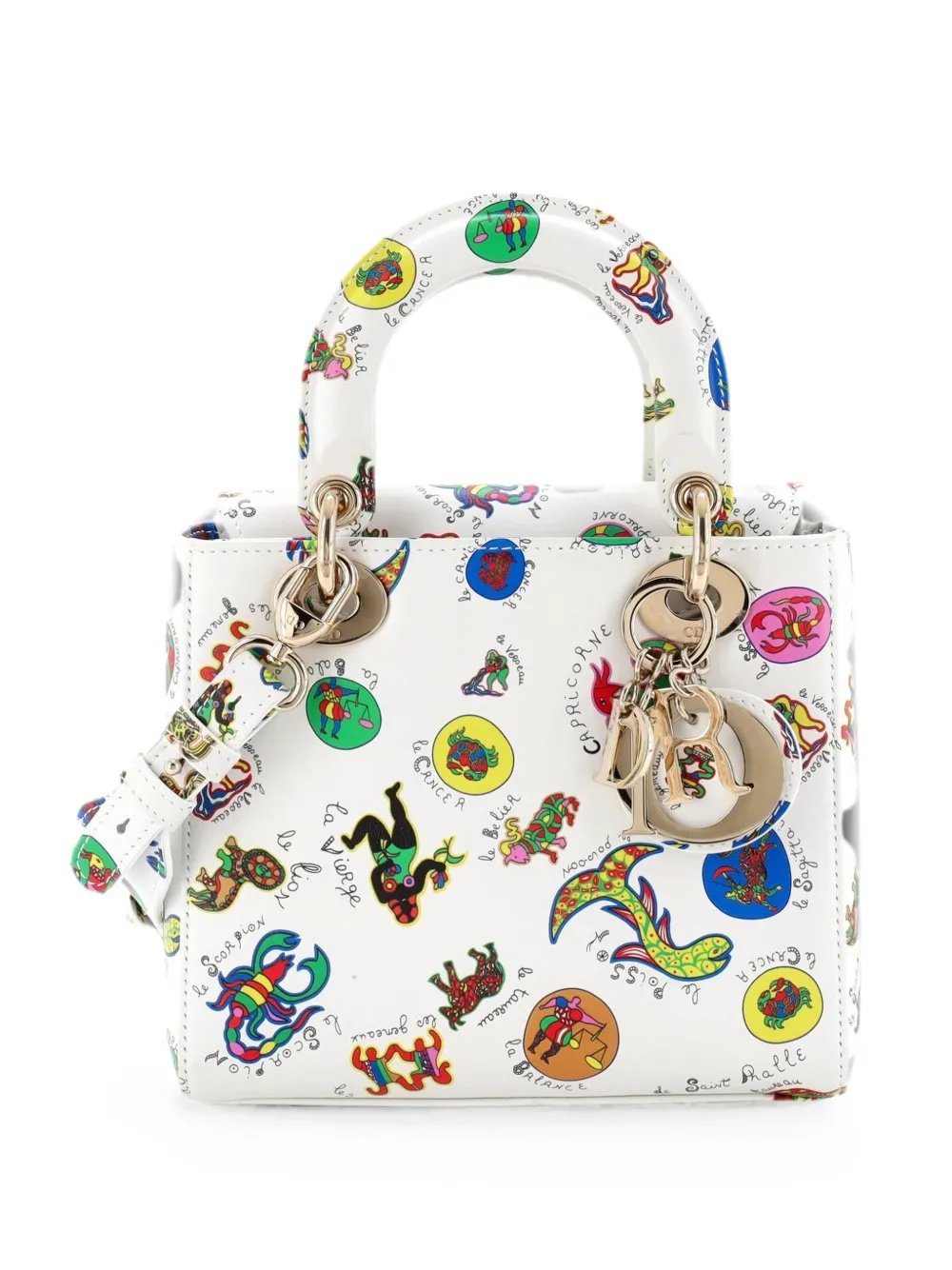 My ABCDior Lady Dior Bag Printed Leather Small satchel