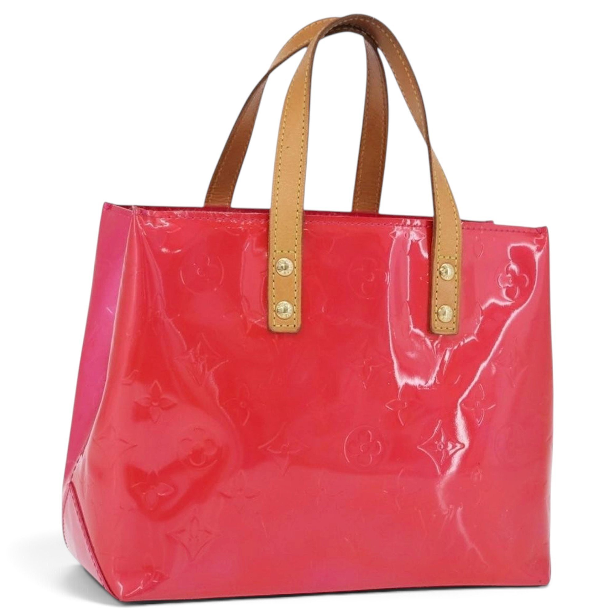 Reade patent leather handbag
