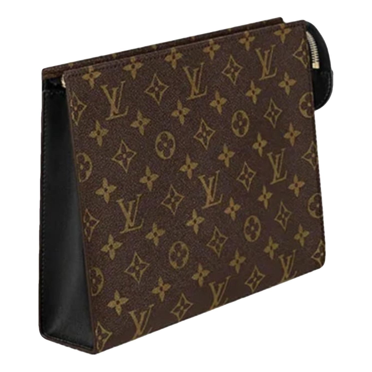 Leather clutch bag