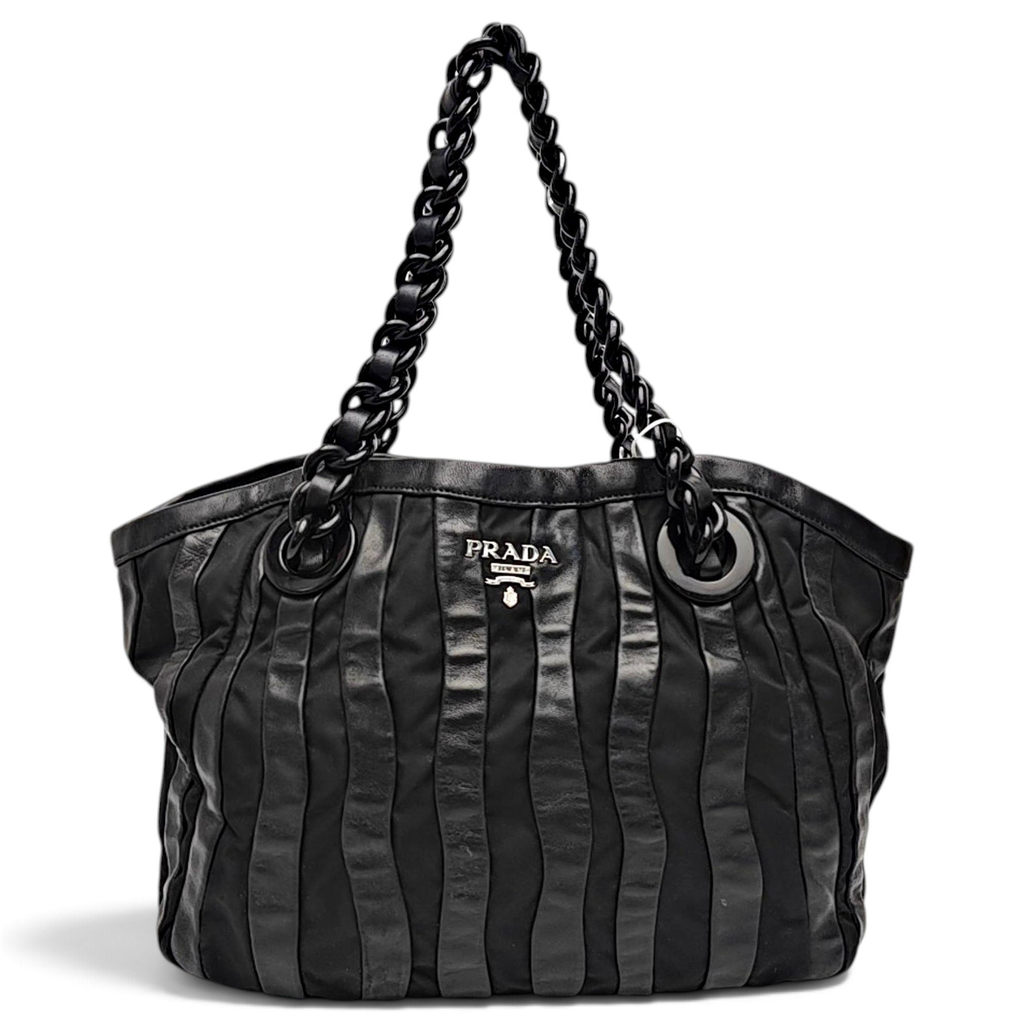 Demi-Lune leather handbag