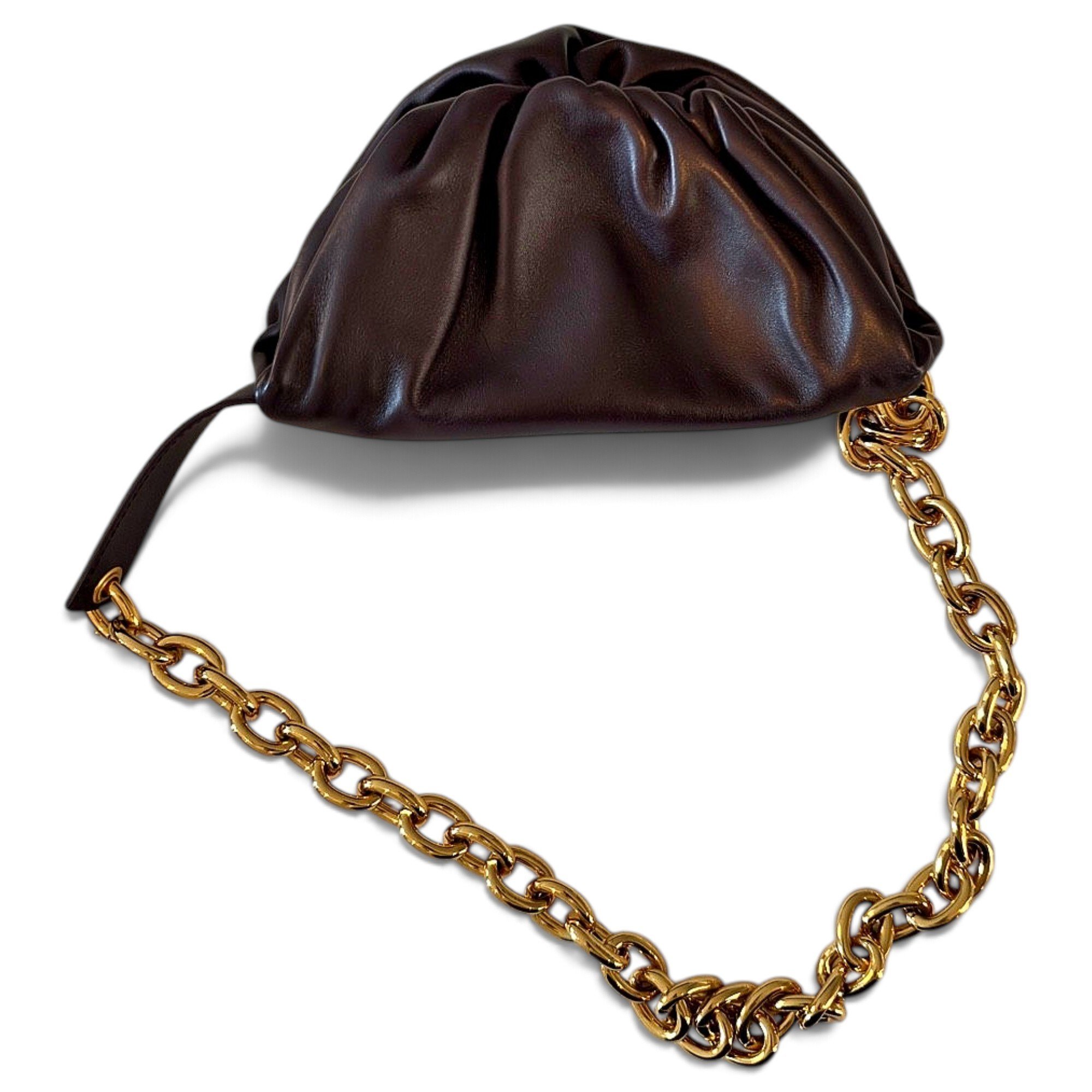 Chain Pouch leather handbag