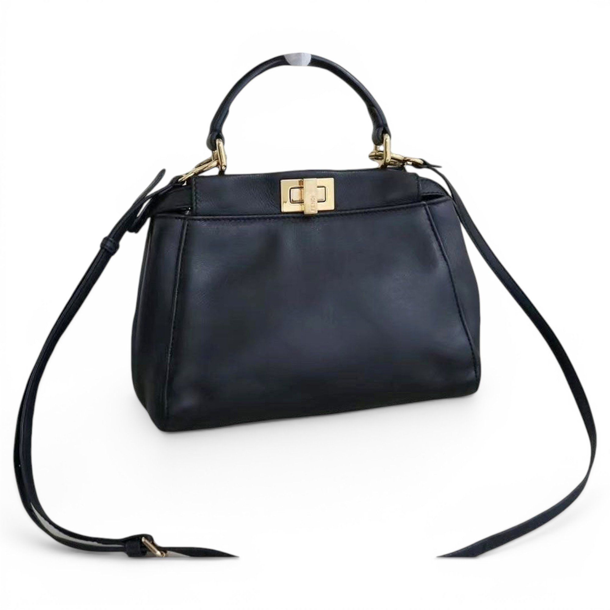 Peekaboo leather handbag