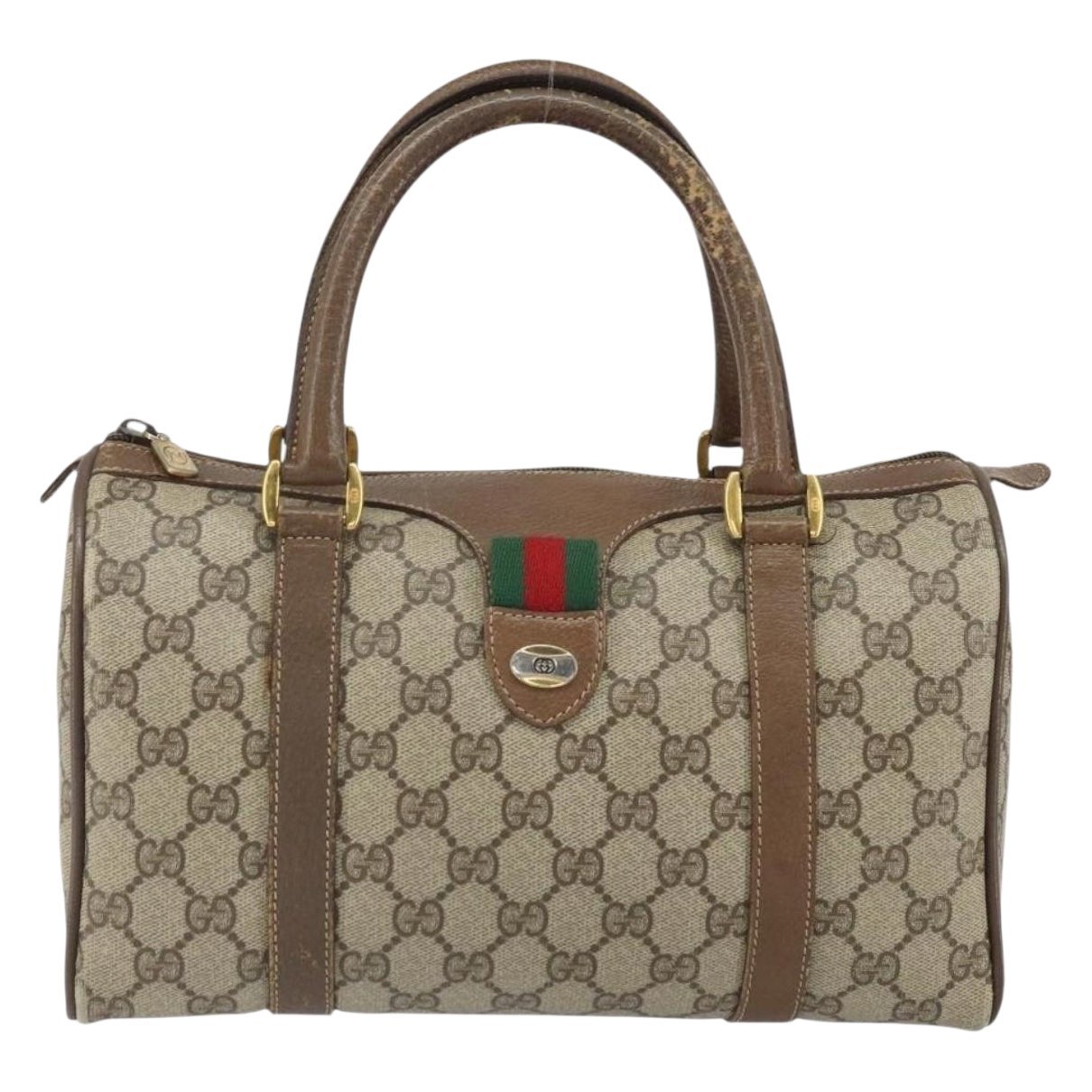 Gucci Boston leather bowling bag