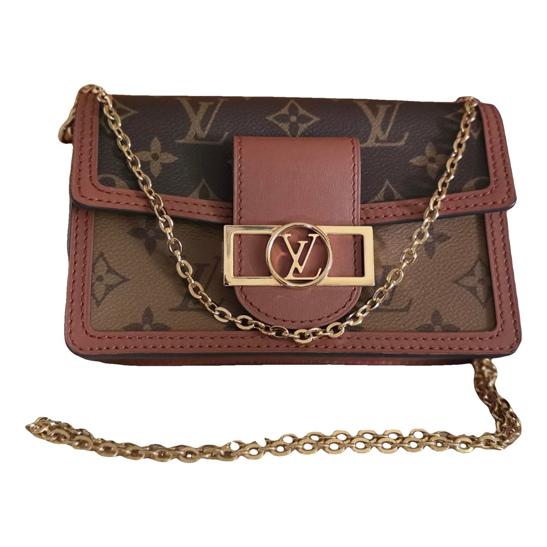 Dauphine leather crossbody bag