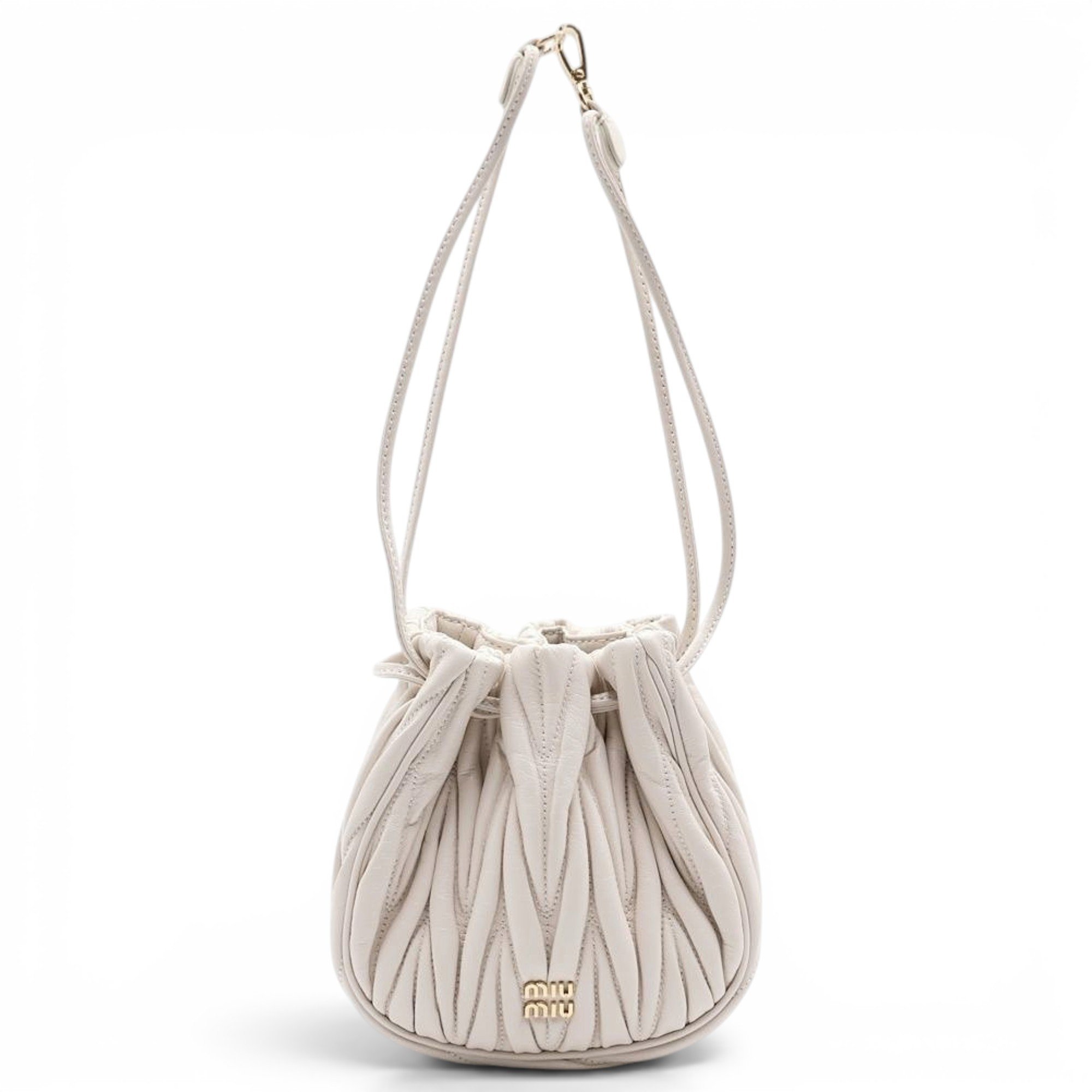 Matelassé leather mini bag