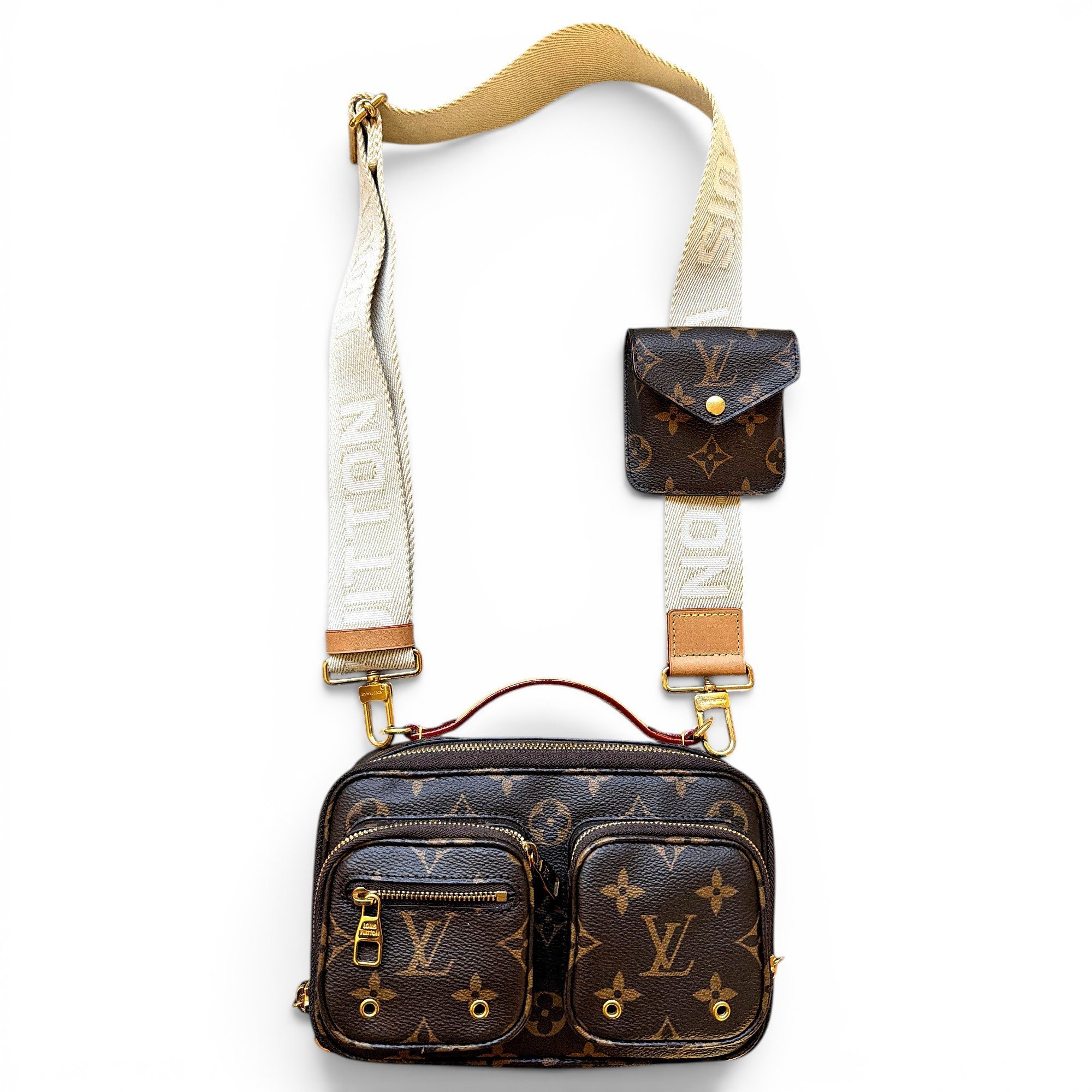 Croisé Utility leather crossbody bag