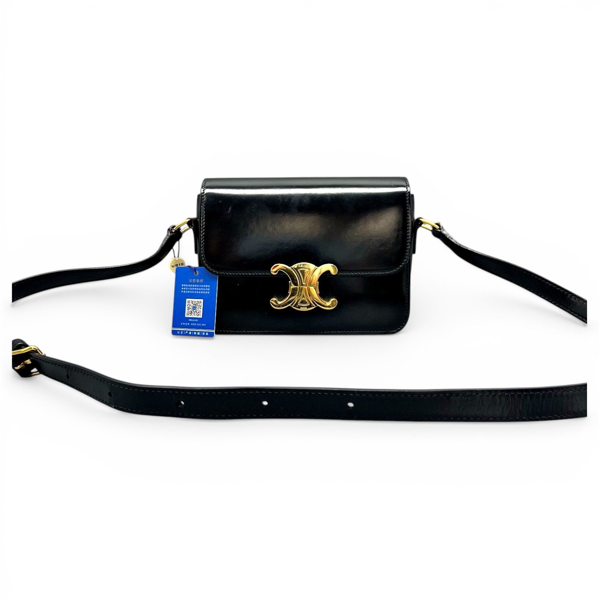 Triomphe leather handbag