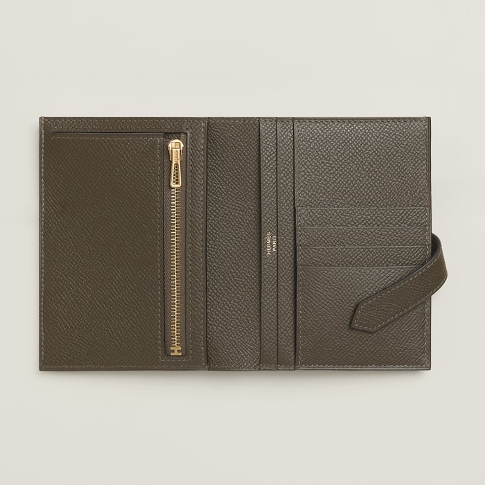 Vert Loden Bearn Compact Wallet
