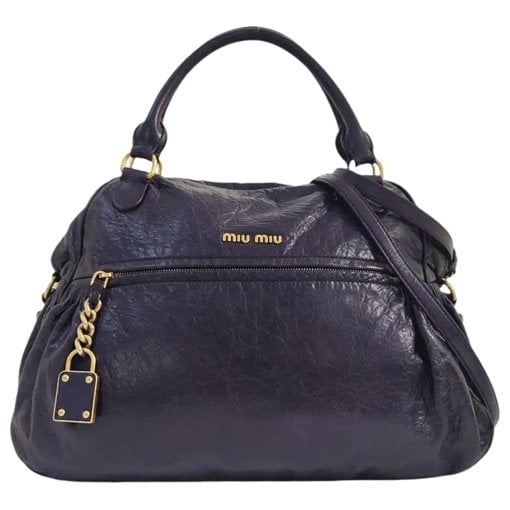 Bow bag leather handbag