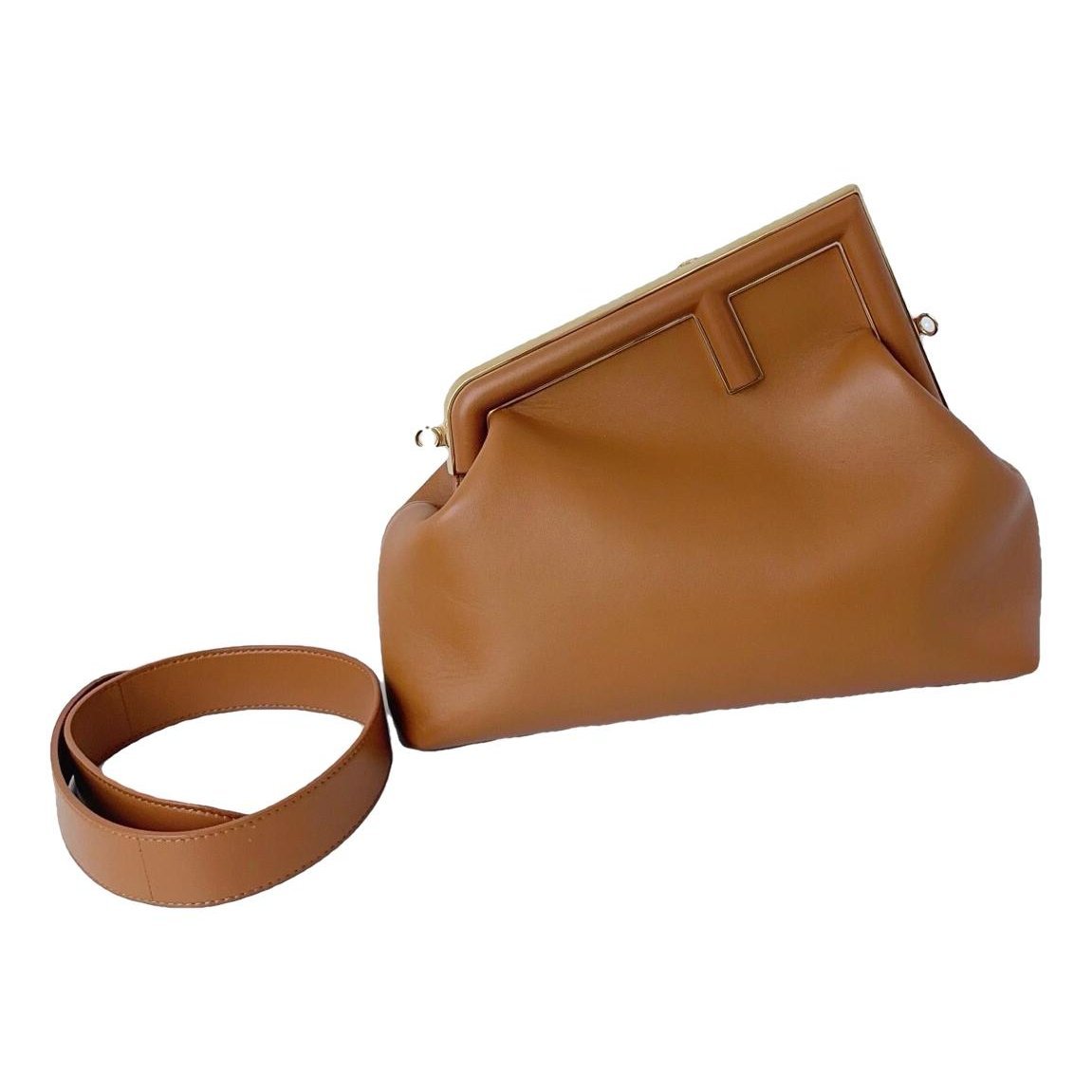 First leather handbag